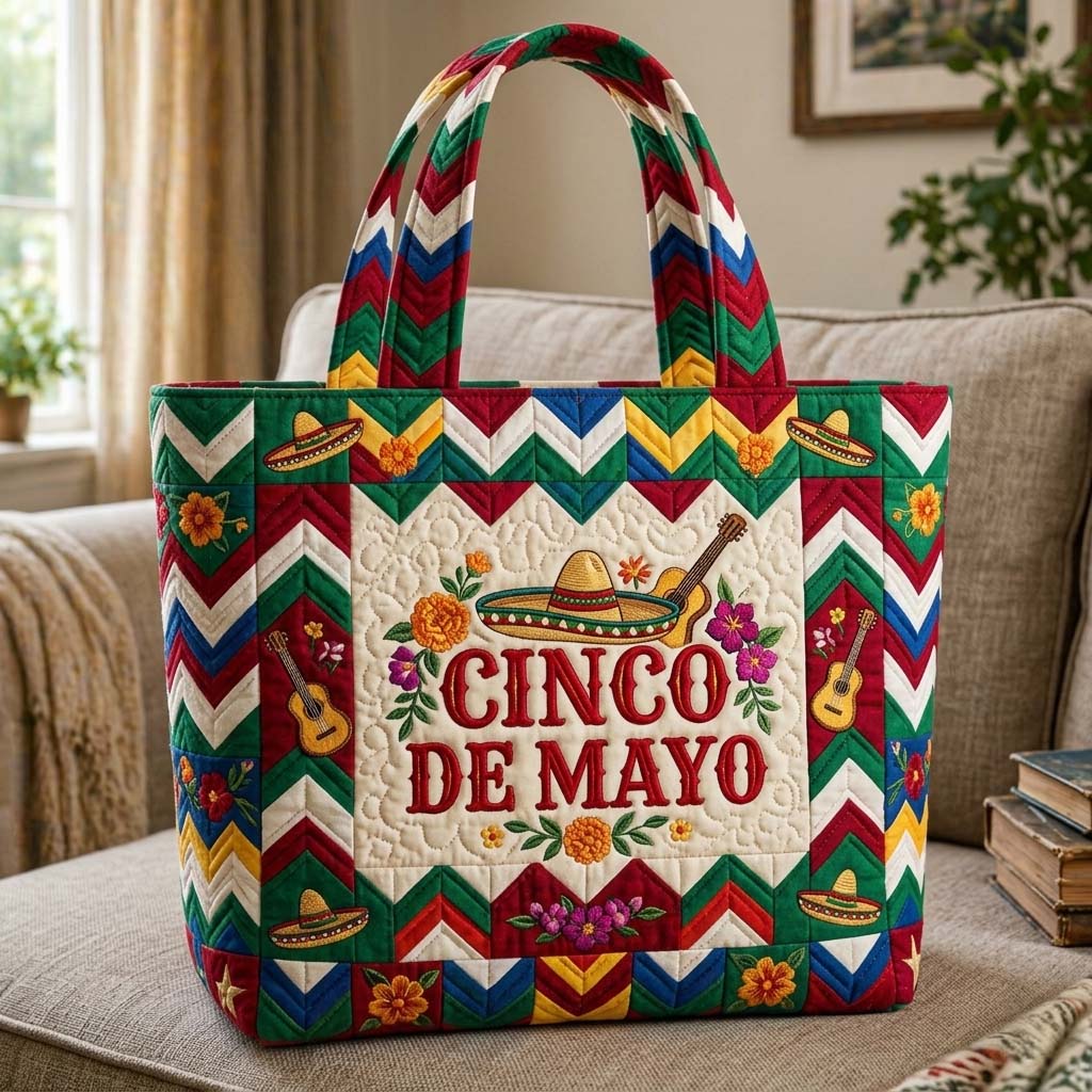 Cinco De Mayo Quilted Tote Bag GFTOHD14978