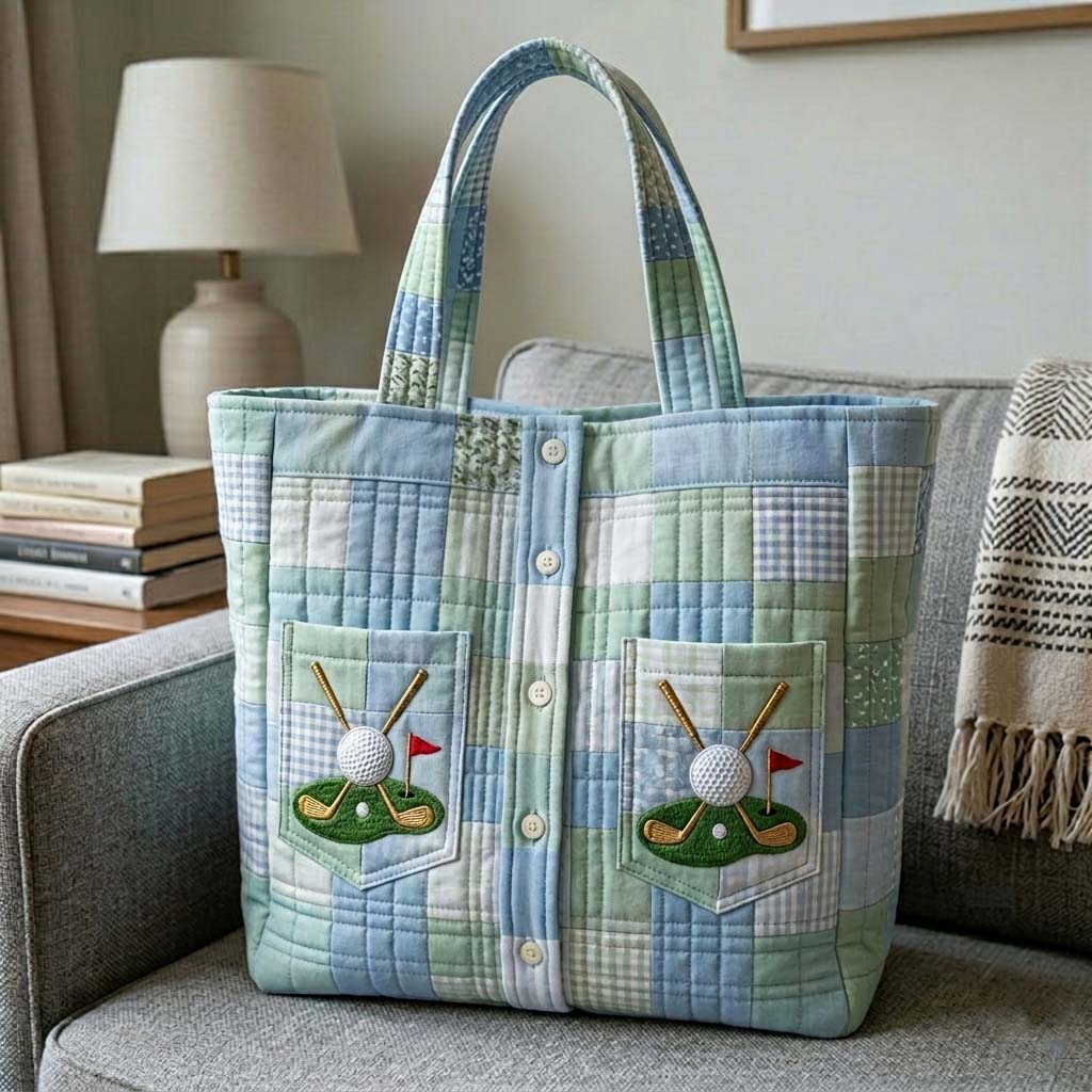 Golf Club Shirt Quilted Tote Bag GFTOHD15038