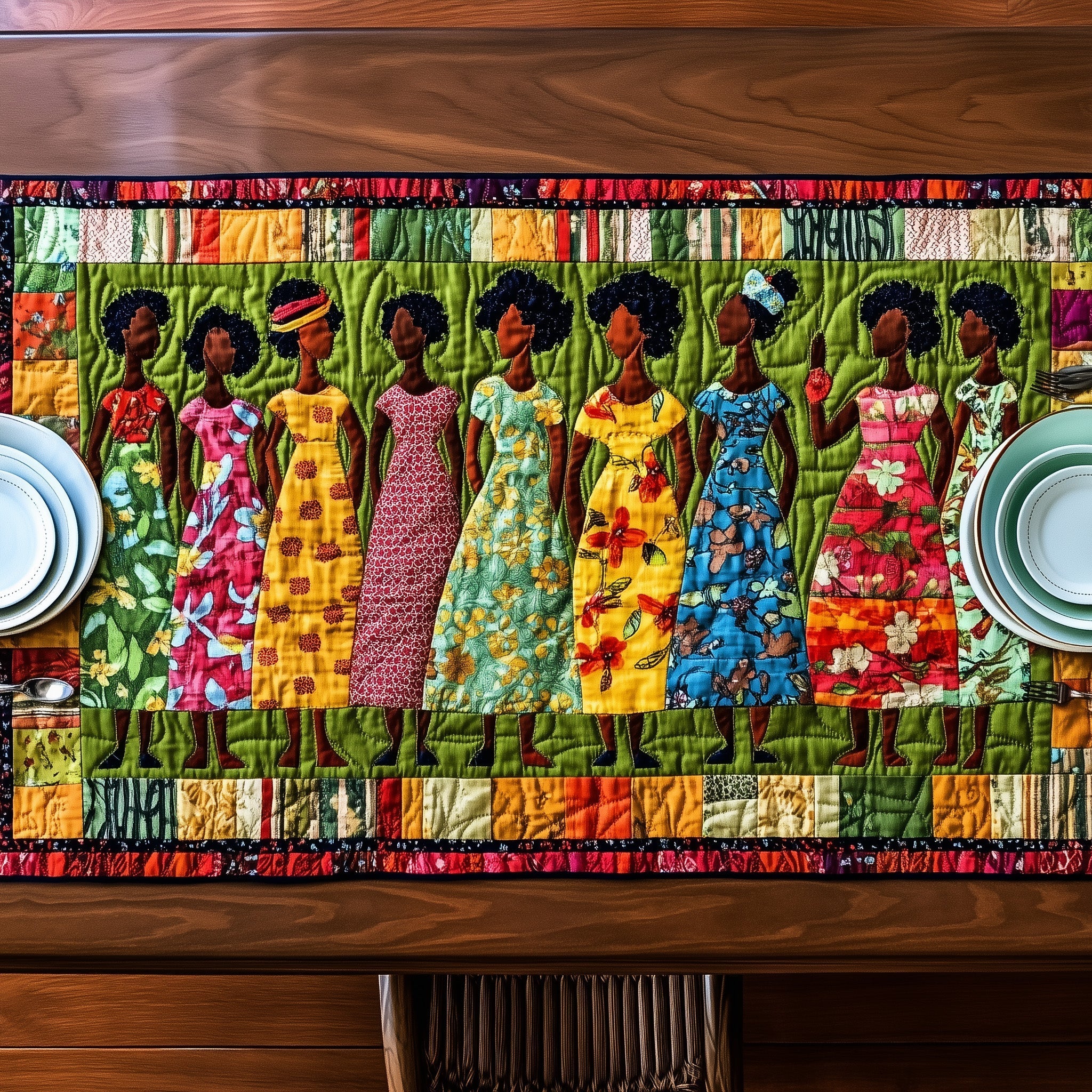 Juneteenth Quilted Table Runner GFTOHD7114