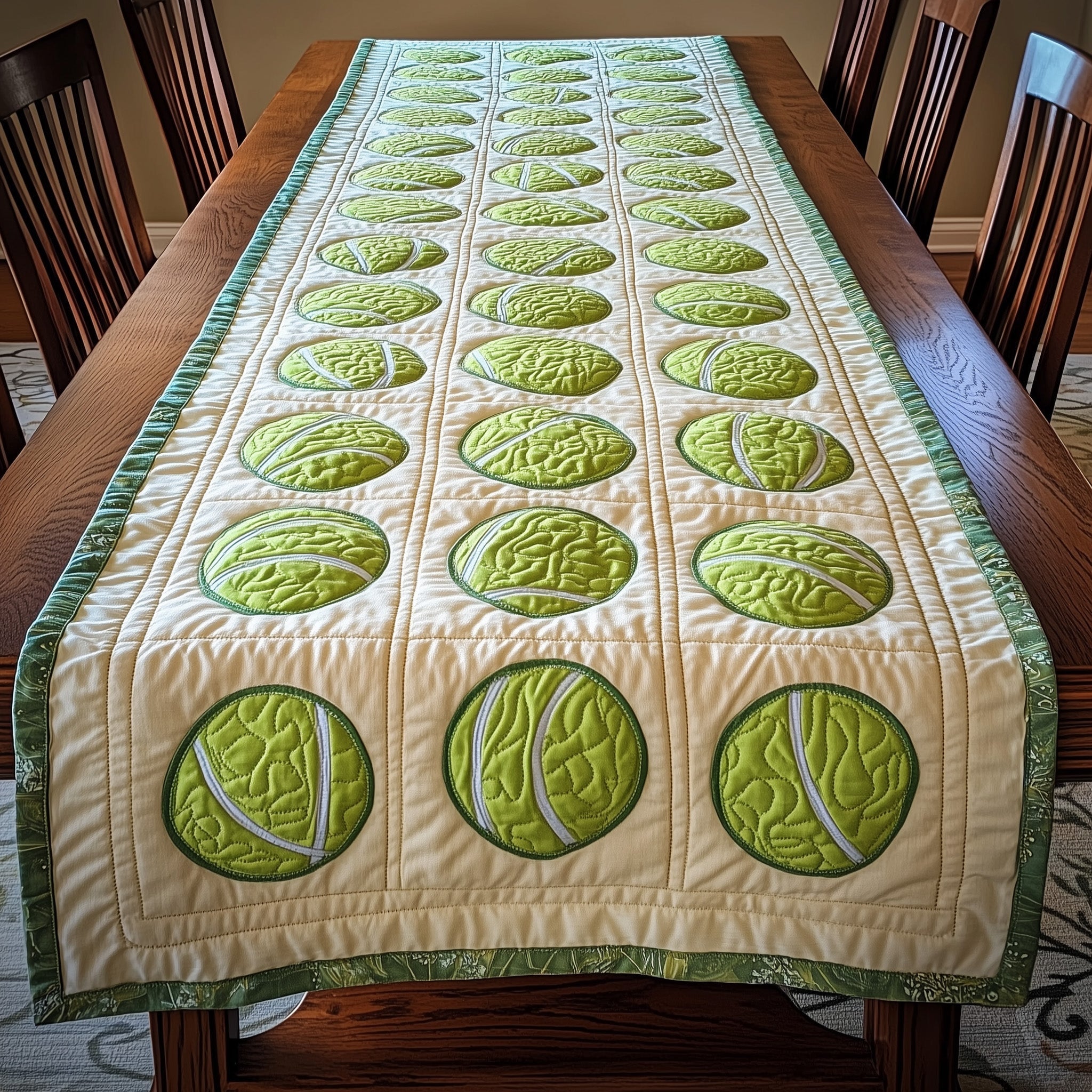 Tennis Time Quilted Table Runner GFTOHD7402