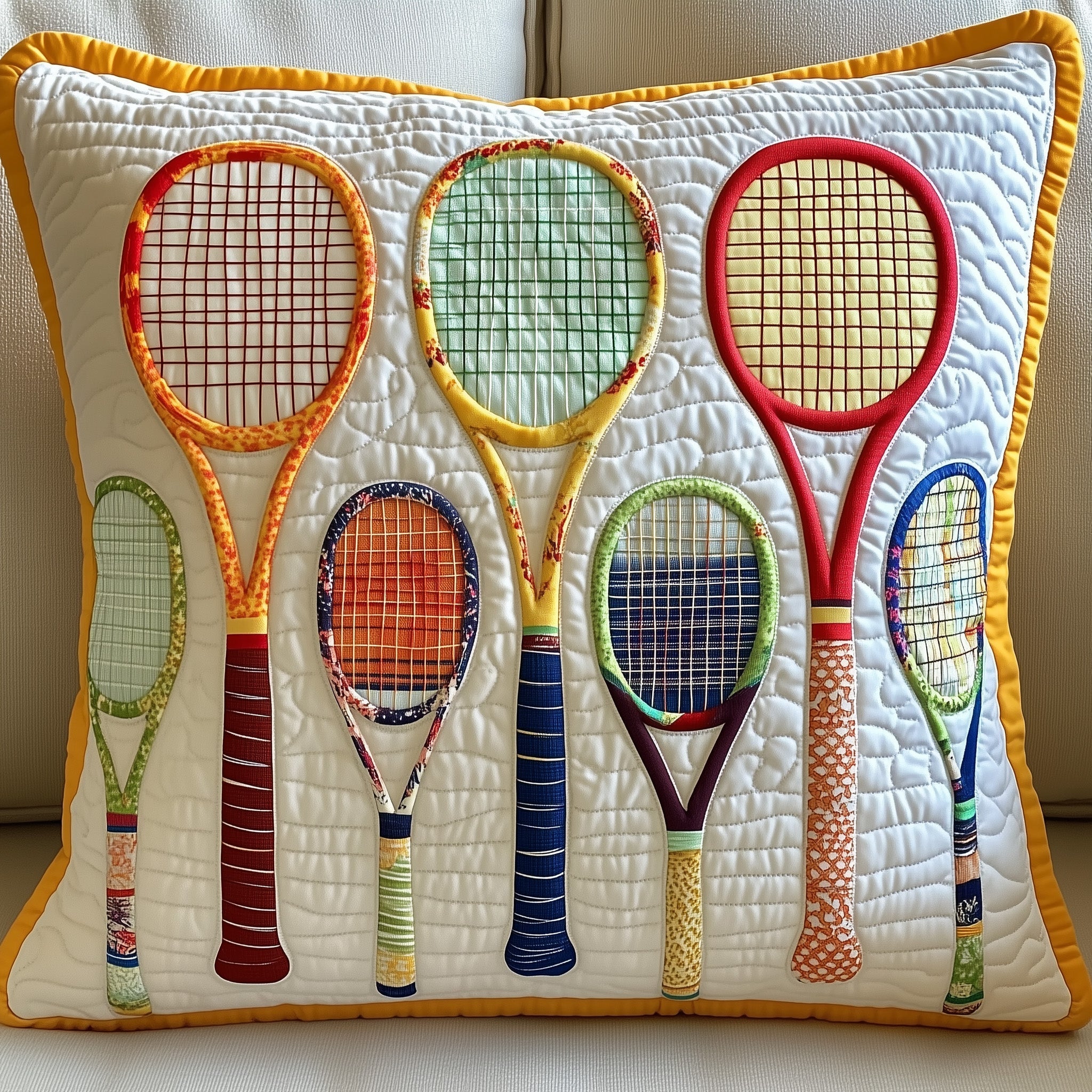Tennis Time Quilted Pillow Case GFTOHD7732