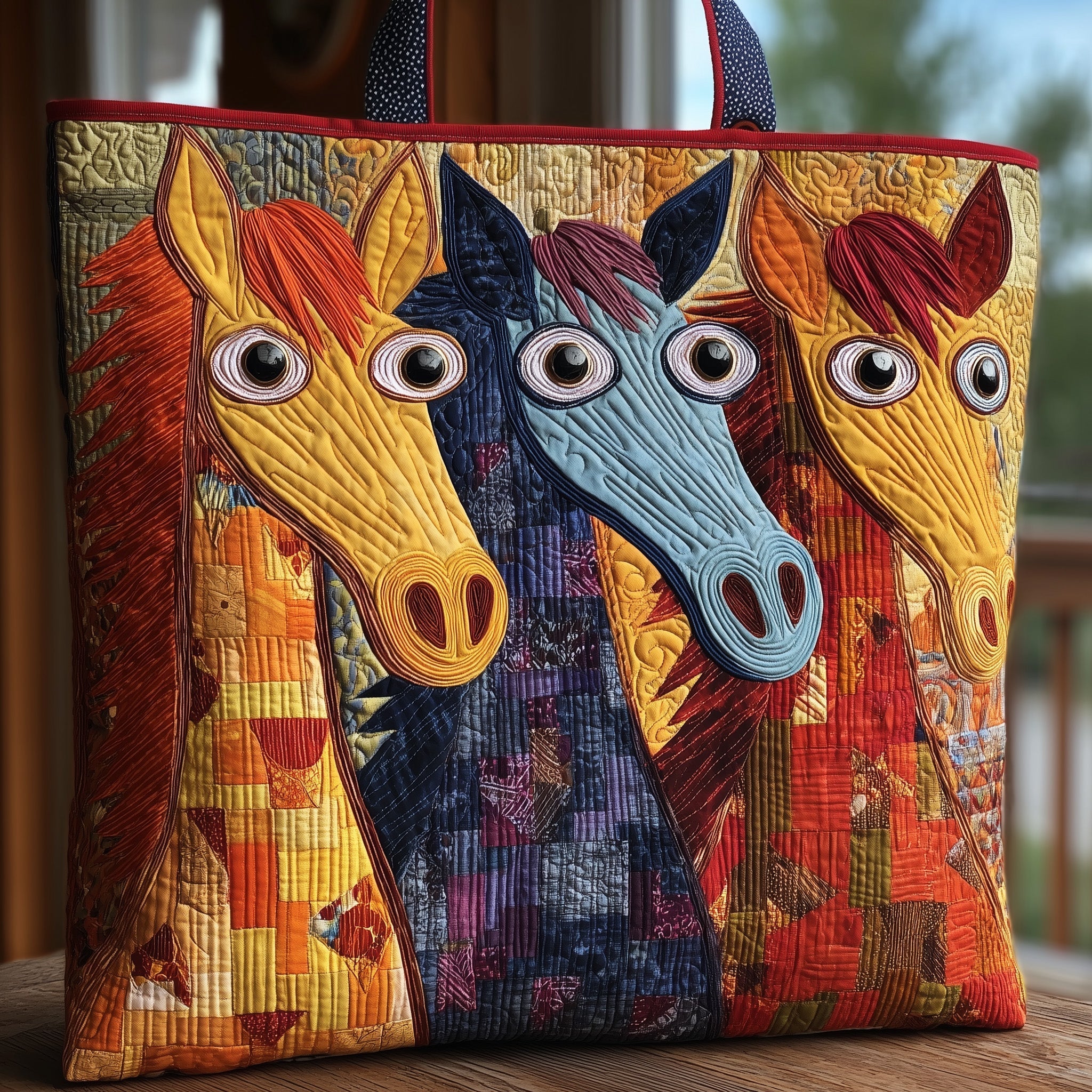 Horse Quilted Tote Bag GFTOHD8380