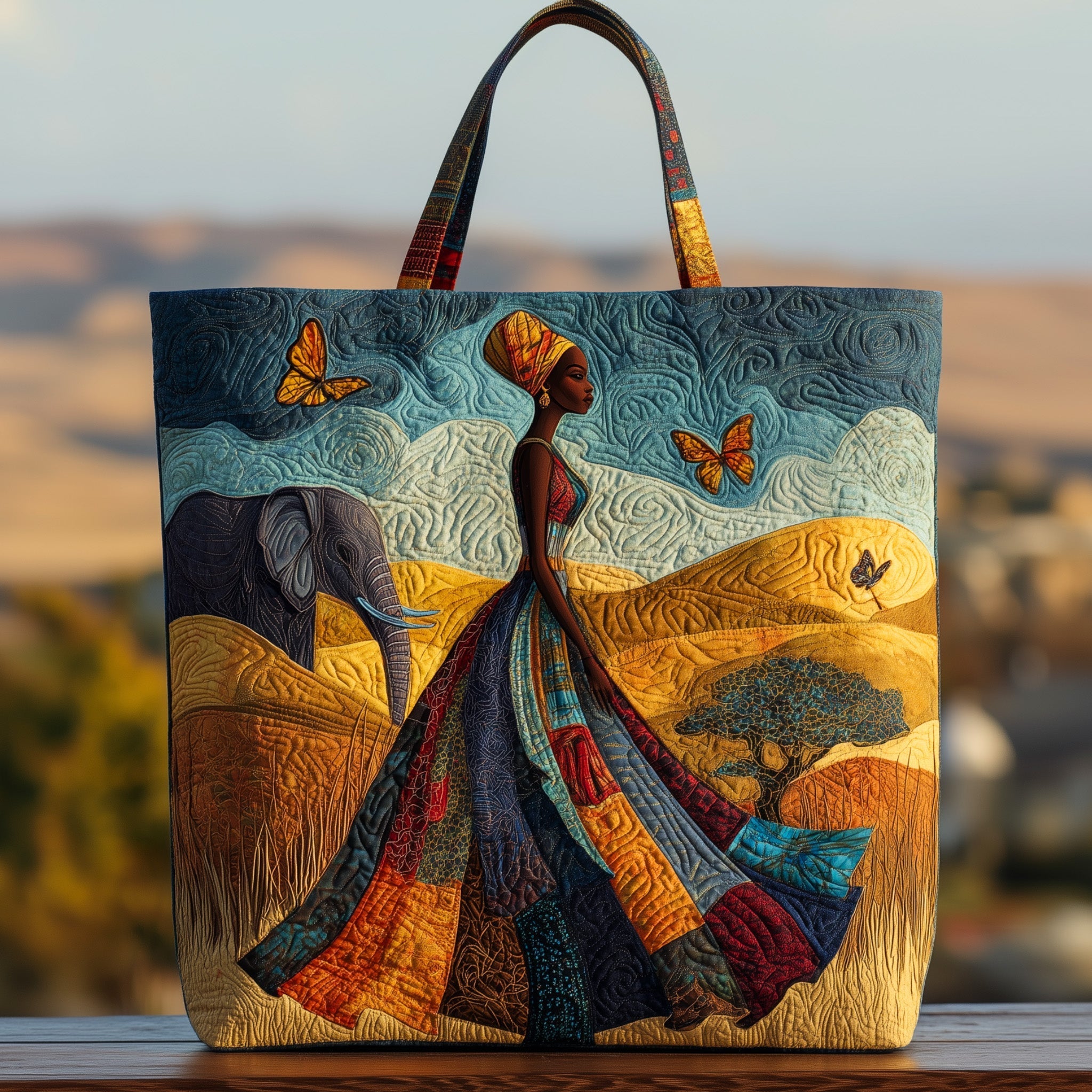 Golden Queens Quilted Tote Bag GFTOHD8704