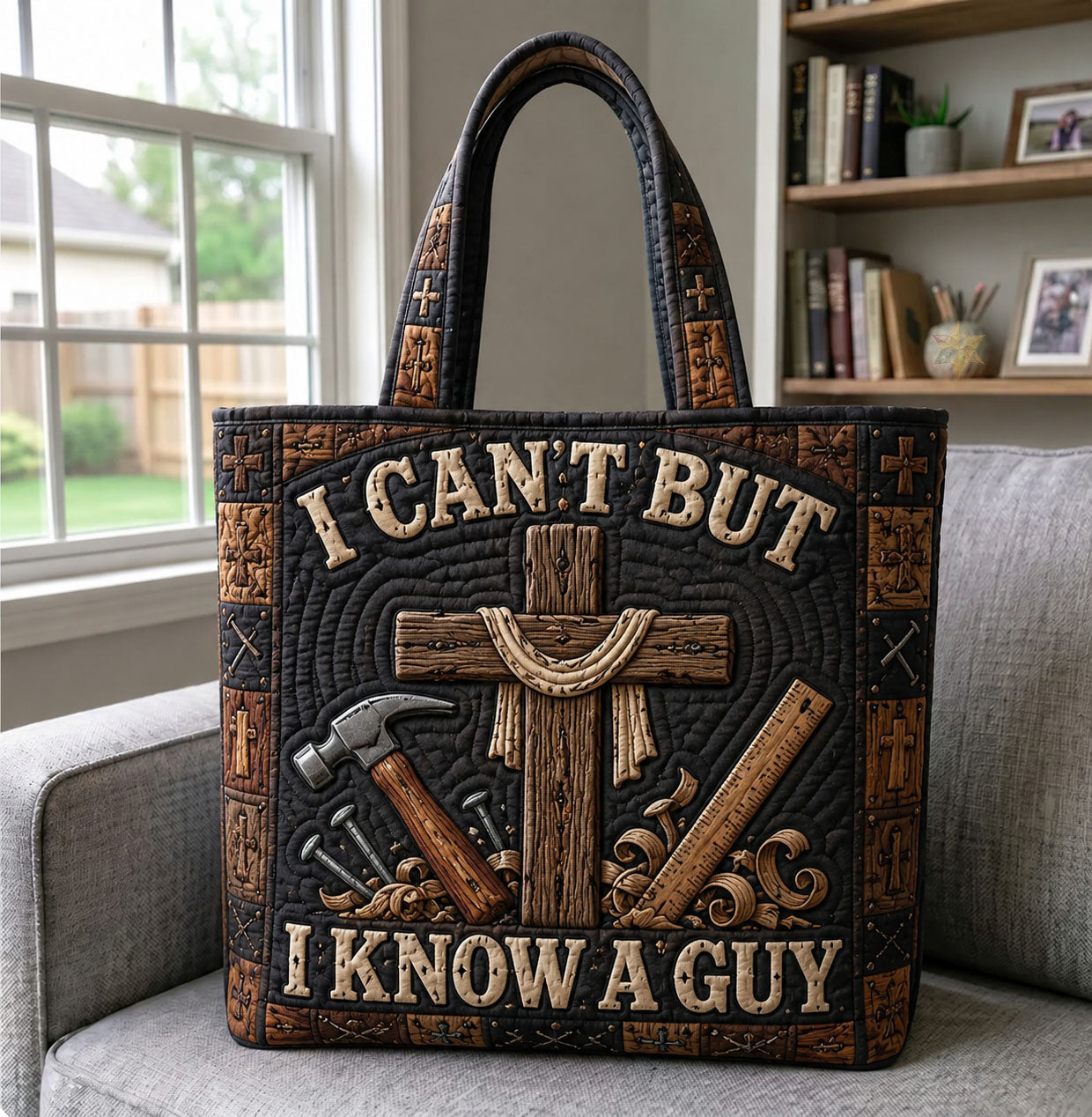 I Can’t But I Know A Guy Quilted Tote Bag GFTOHNL1392