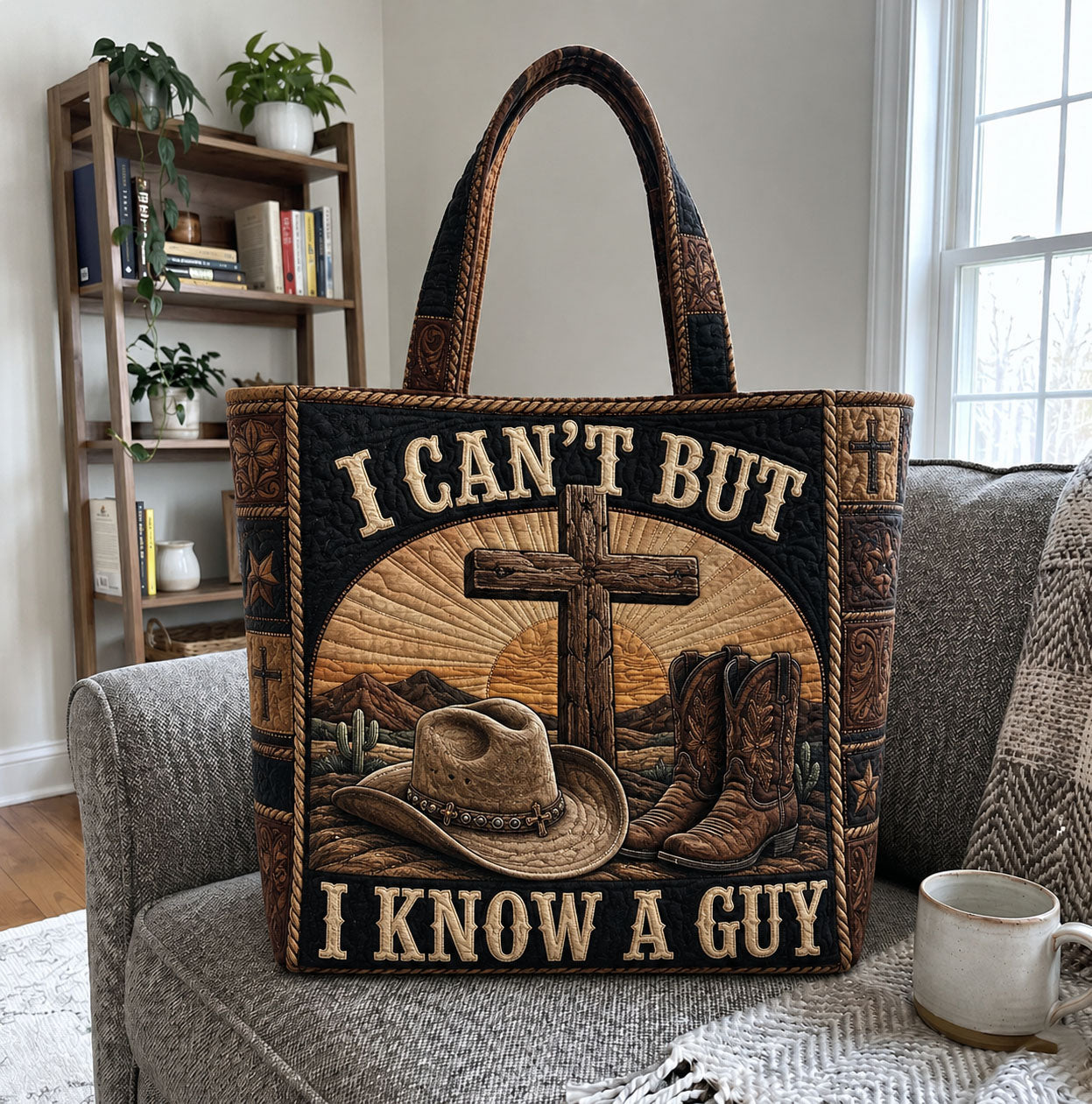 I Can’t But I Know A Guy Quilted Tote Bag GFTOHNL1396