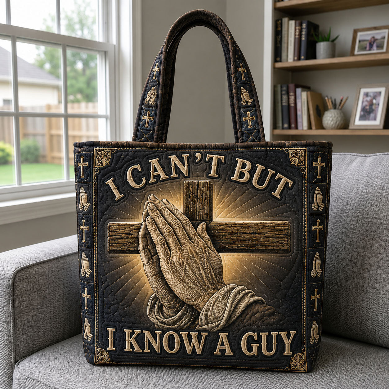I Can’t But I Know A Guy Quilted Tote Bag GFTOHNL1397