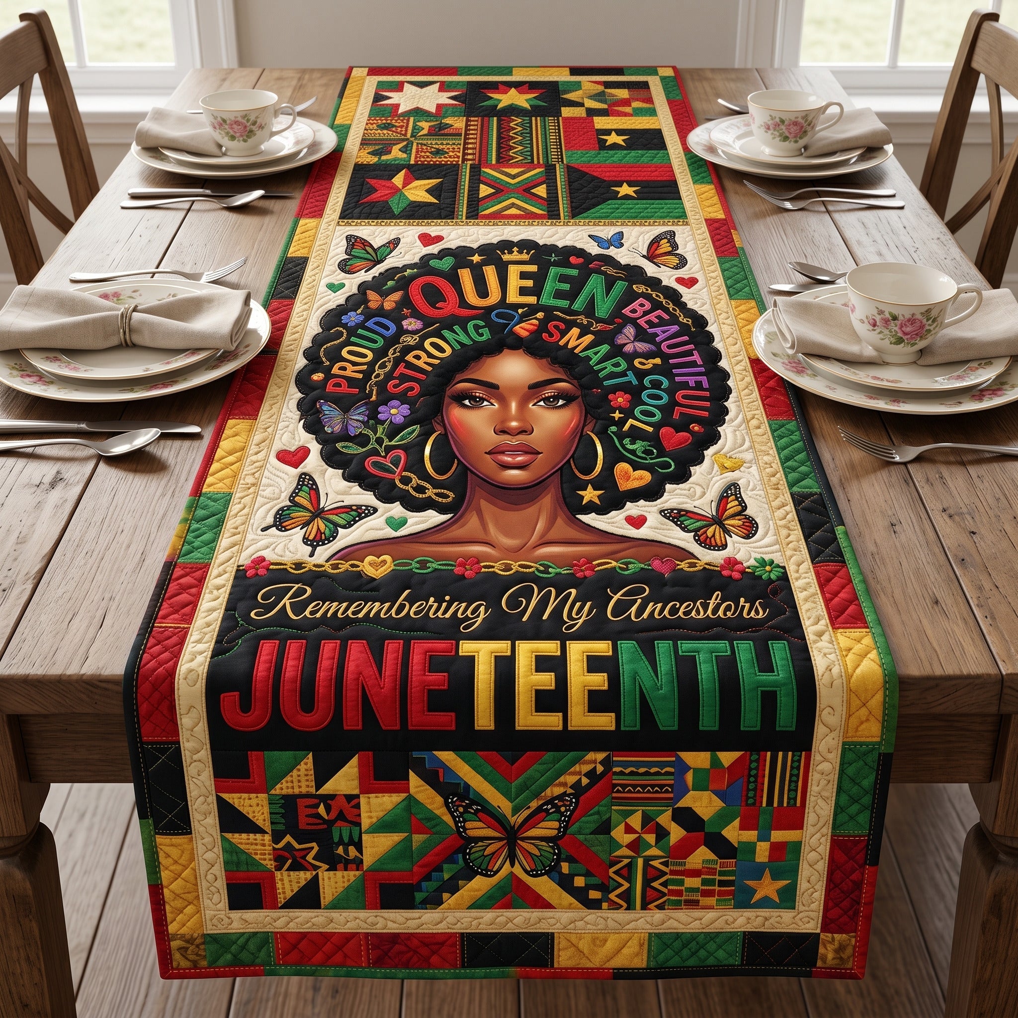 Heritage Queens Quilted Table Runner GFTOLAN161