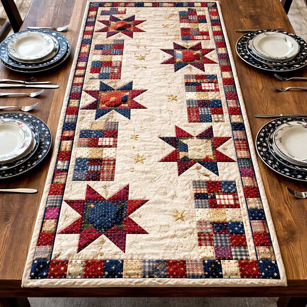 Heritage Patch Quilted Table Runner GFTOMA10087