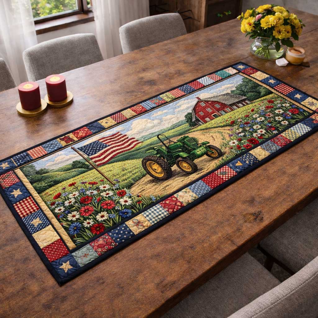 Liberty Colors Quilted Table Runner GFTOMA10088