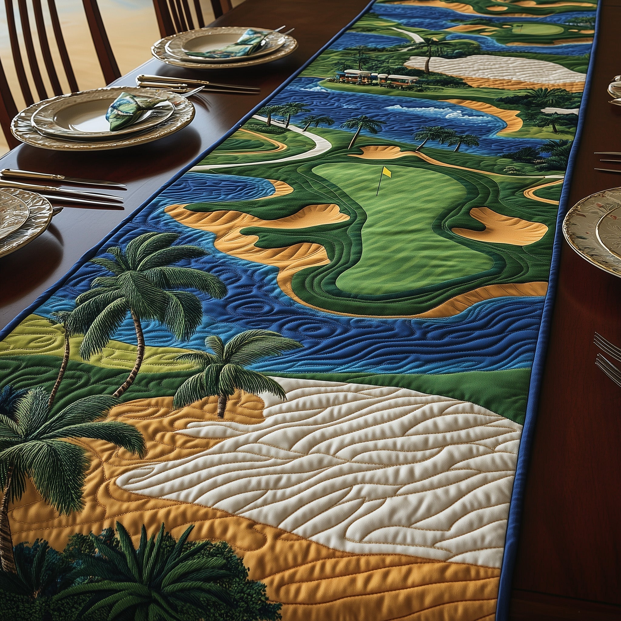 Golf Course Dream Quilted Table Runner GFTOMA1024