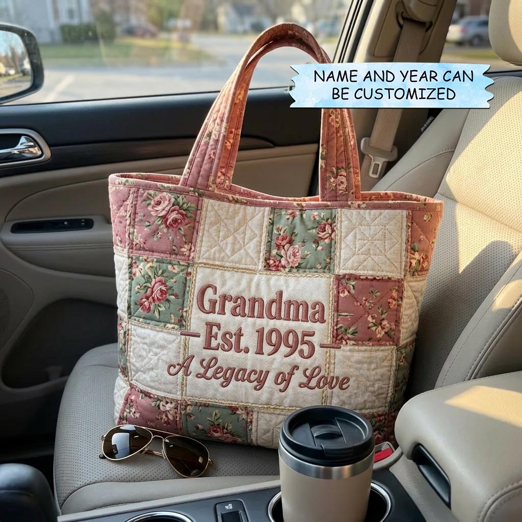 Bloom for Mom Quilted Tote Bag QTCUZ GFTOMA10339