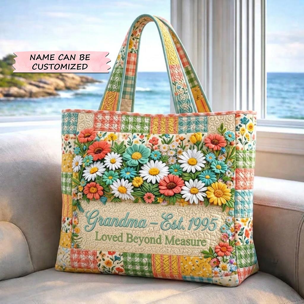 Floral Love Quilted Tote Bag QTCUZ GFTOMA10340