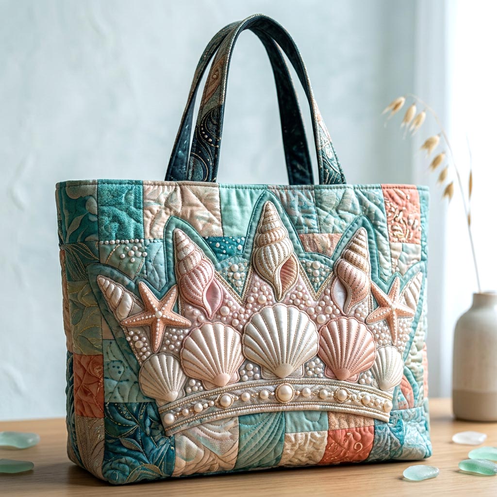Ocean Pearls Quilted Tote Bag GFTOMA10349