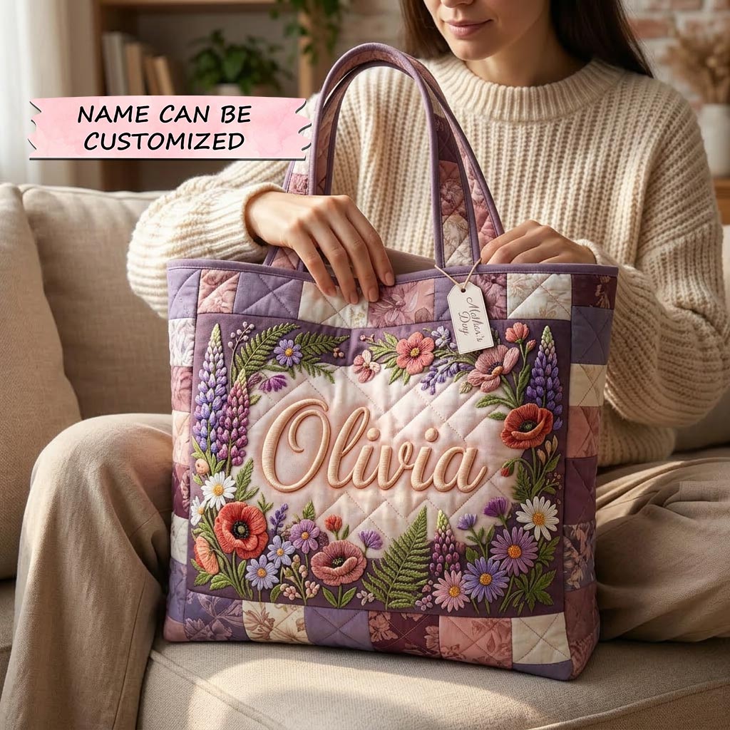 Garden of Love Quilted Tote Bag QTCUZ GFTOMA10386