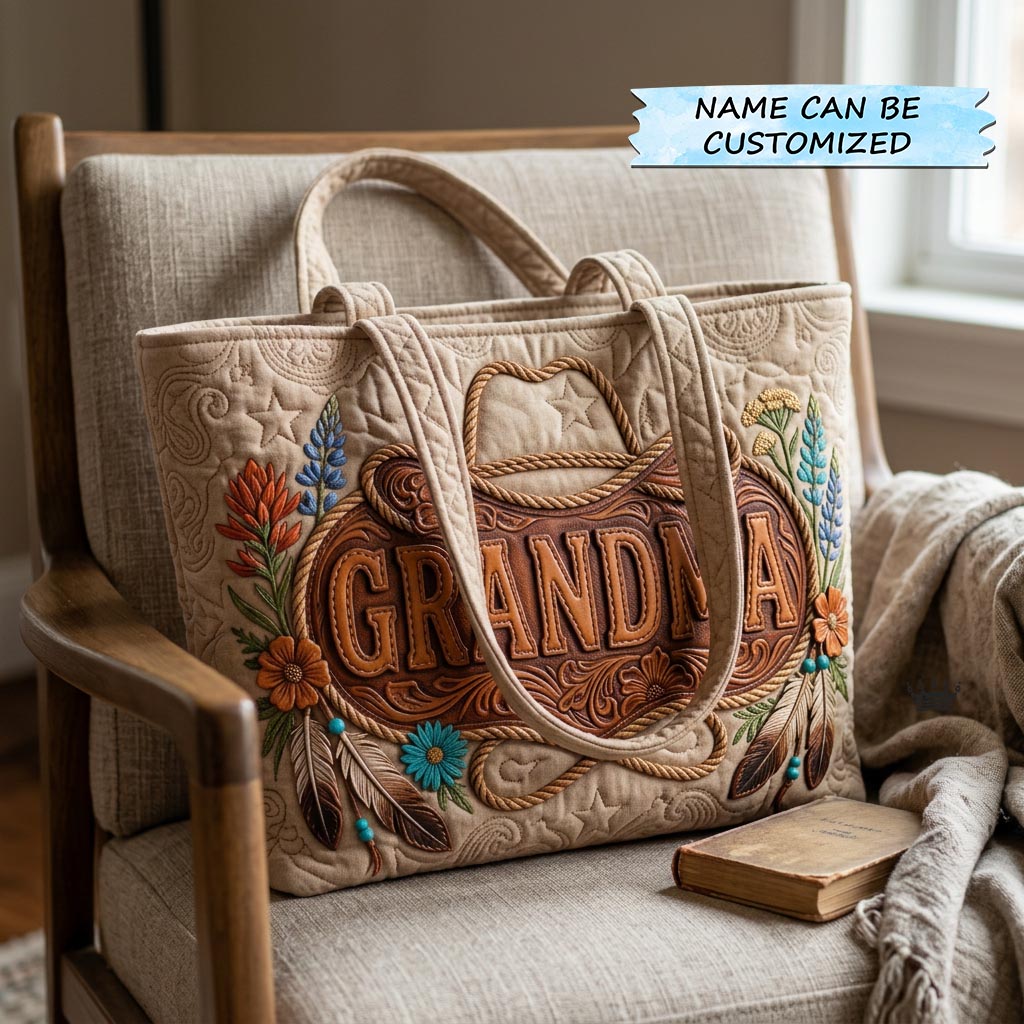 Best Mom Ever Quilted Tote Bag QTCUZ GFTOMA10442