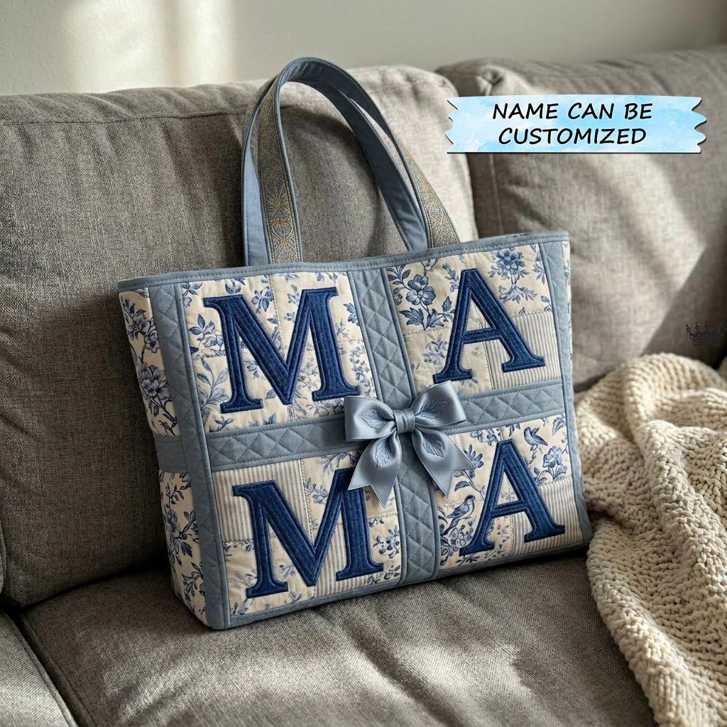 Best Mom Ever Quilted Tote Bag QTCUZ GFTOMA10438