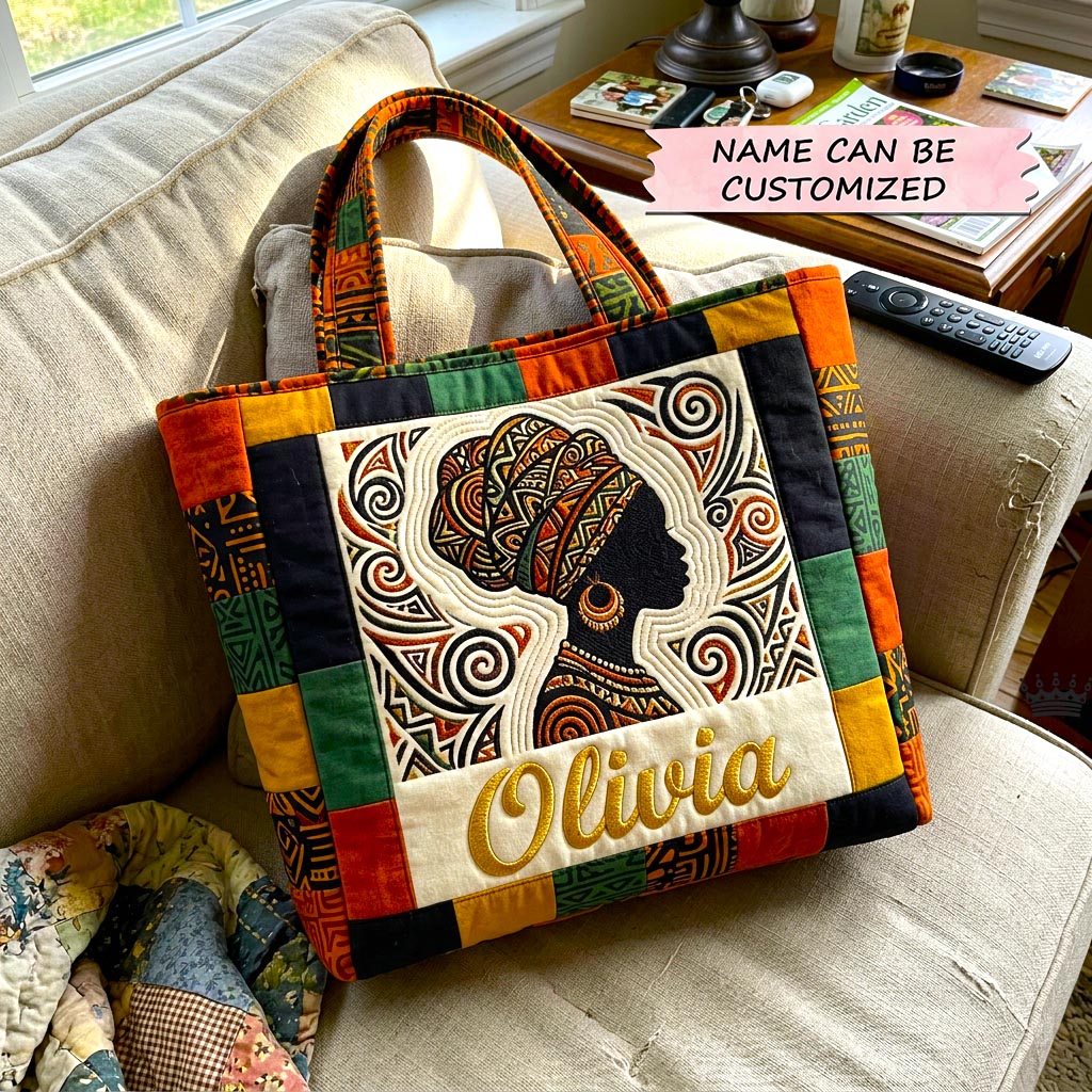 Golden Queen Quilted Tote Bag QTCUZ GFTOMA10531