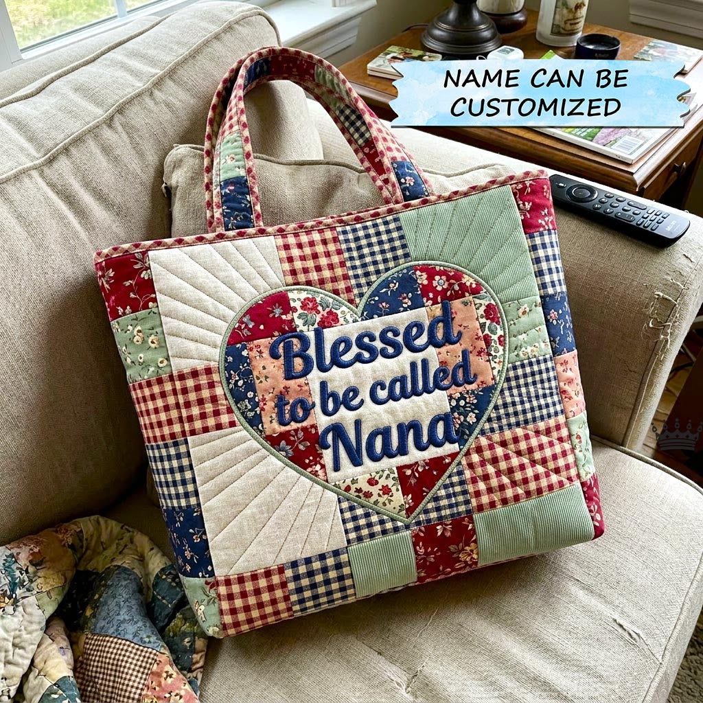 Mom Bloom Quilted Tote Bag QTCUZ GFTOMA10534