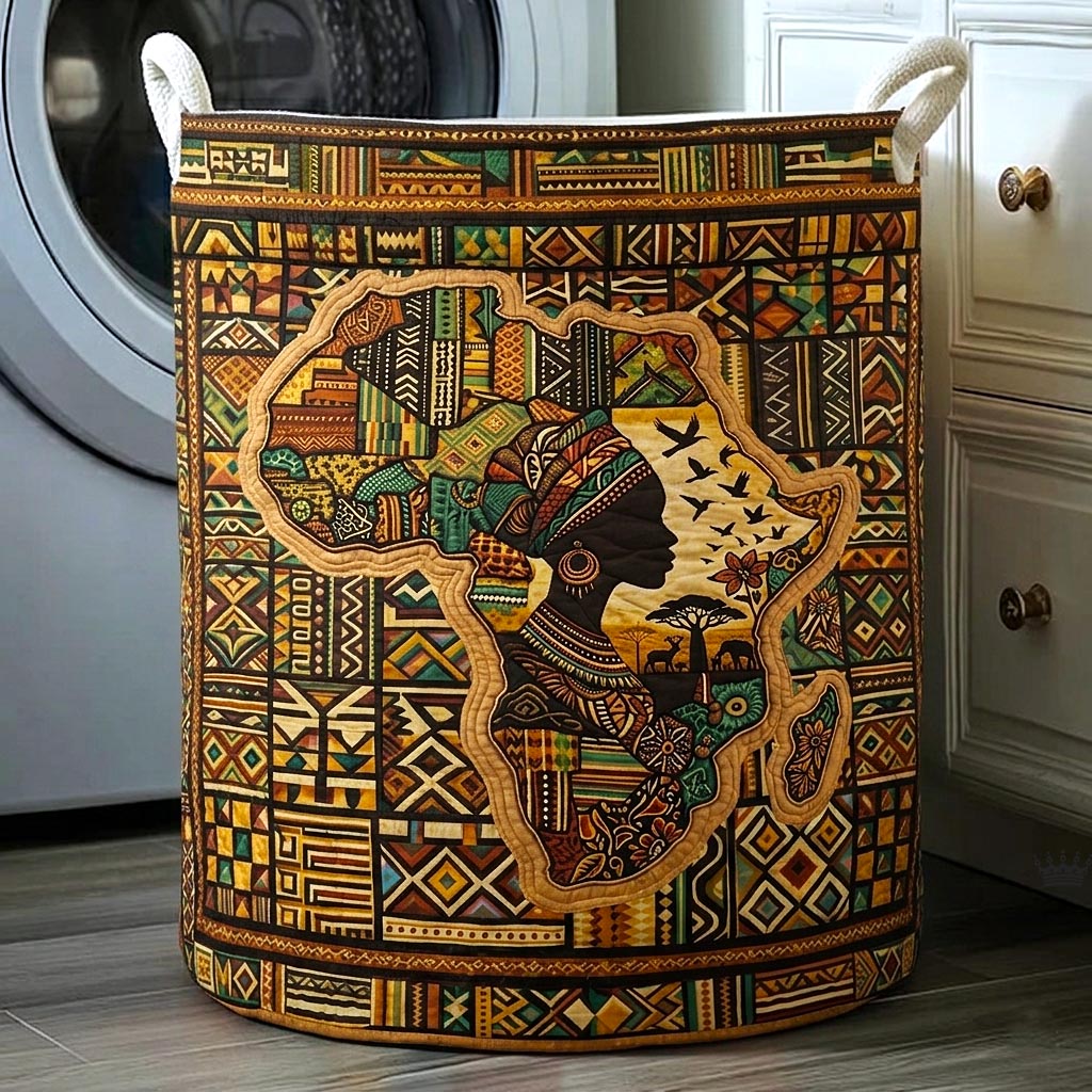 Africa Legacy Quilted Laundry Basket GFTOMA10657C1
