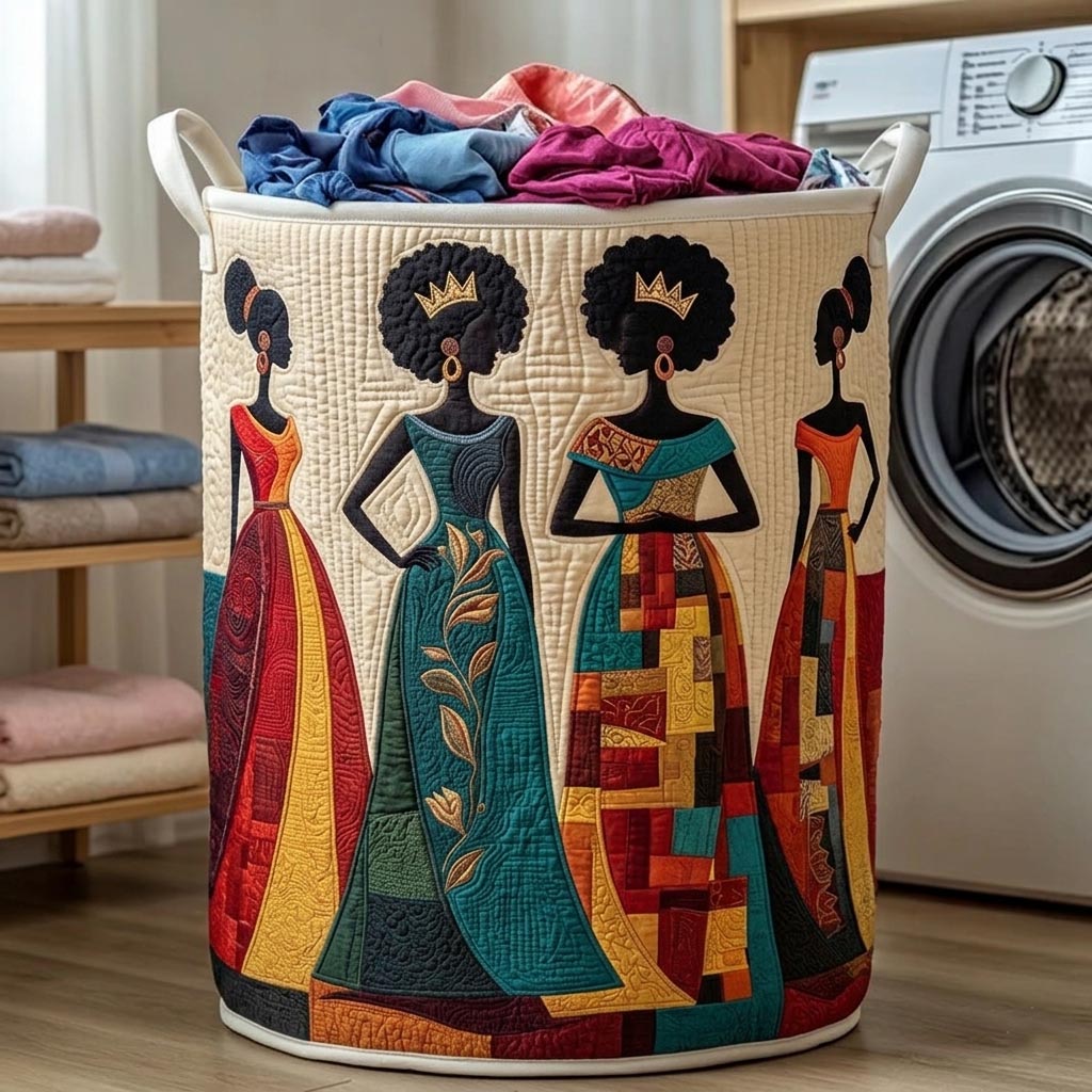 Africa Legacy Quilted Laundry Basket GFTOMA10660