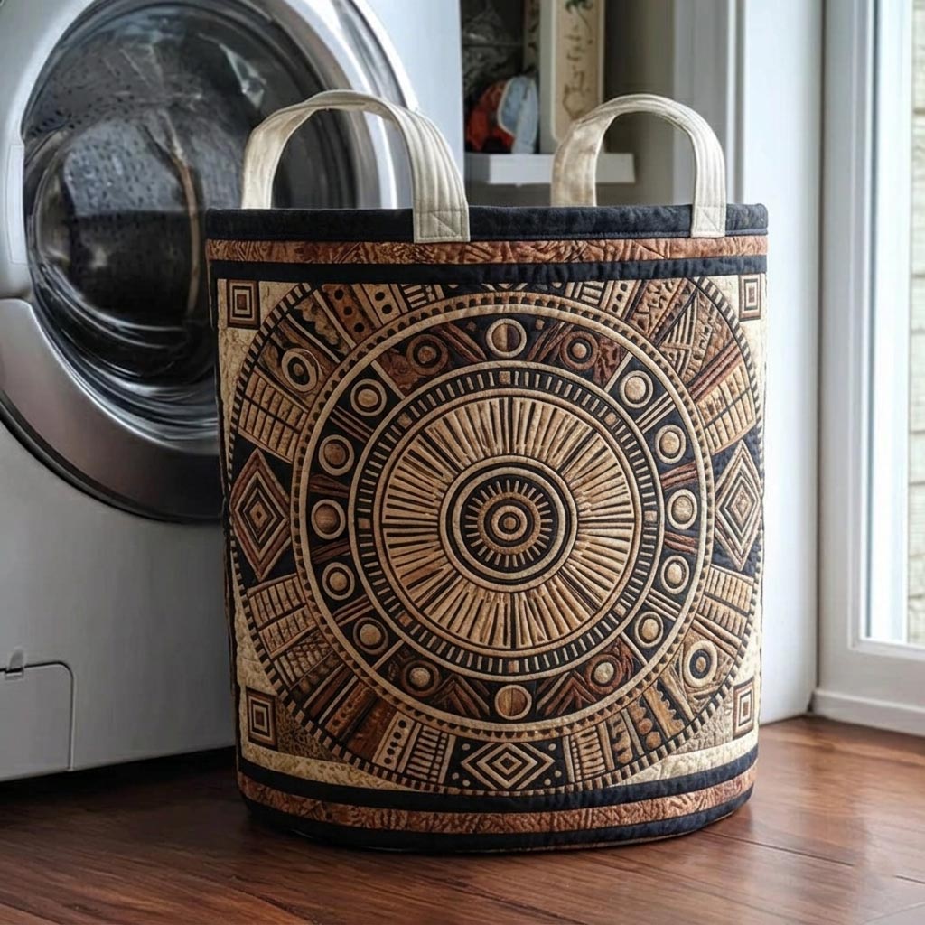 African Heritage Quilted Laundry Basket GFTOMA10661C1