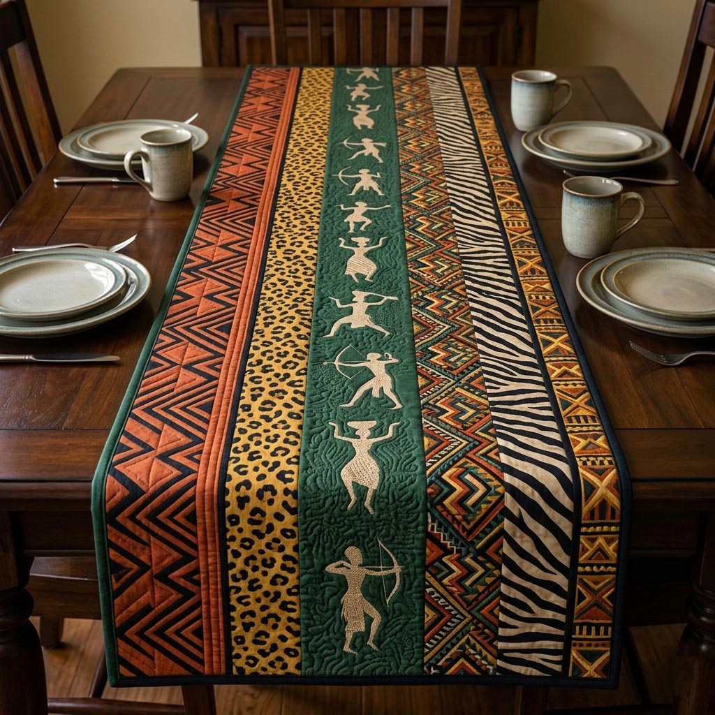 Cultural Rhythm Quilted Table Runner GFTOMA10693