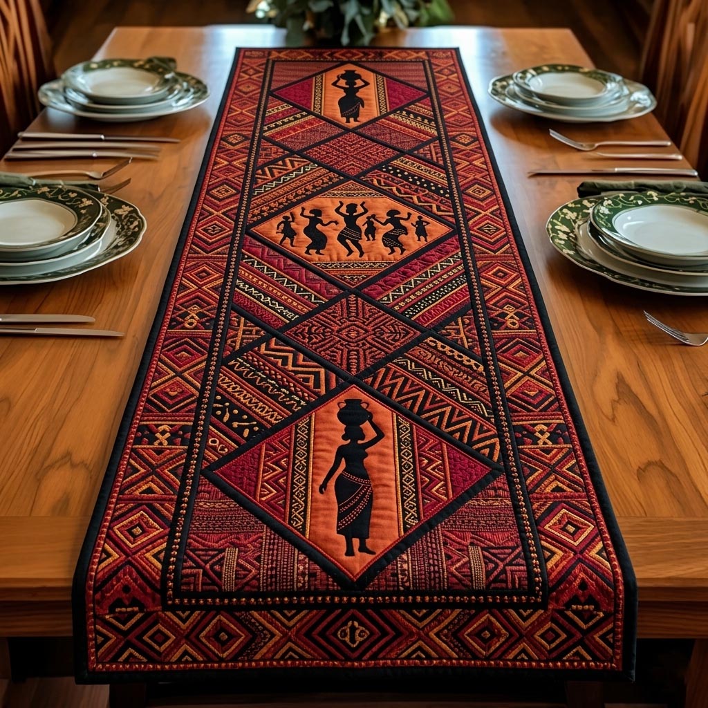 Cultural Rhythm Quilted Table Runner GFTOMA10696