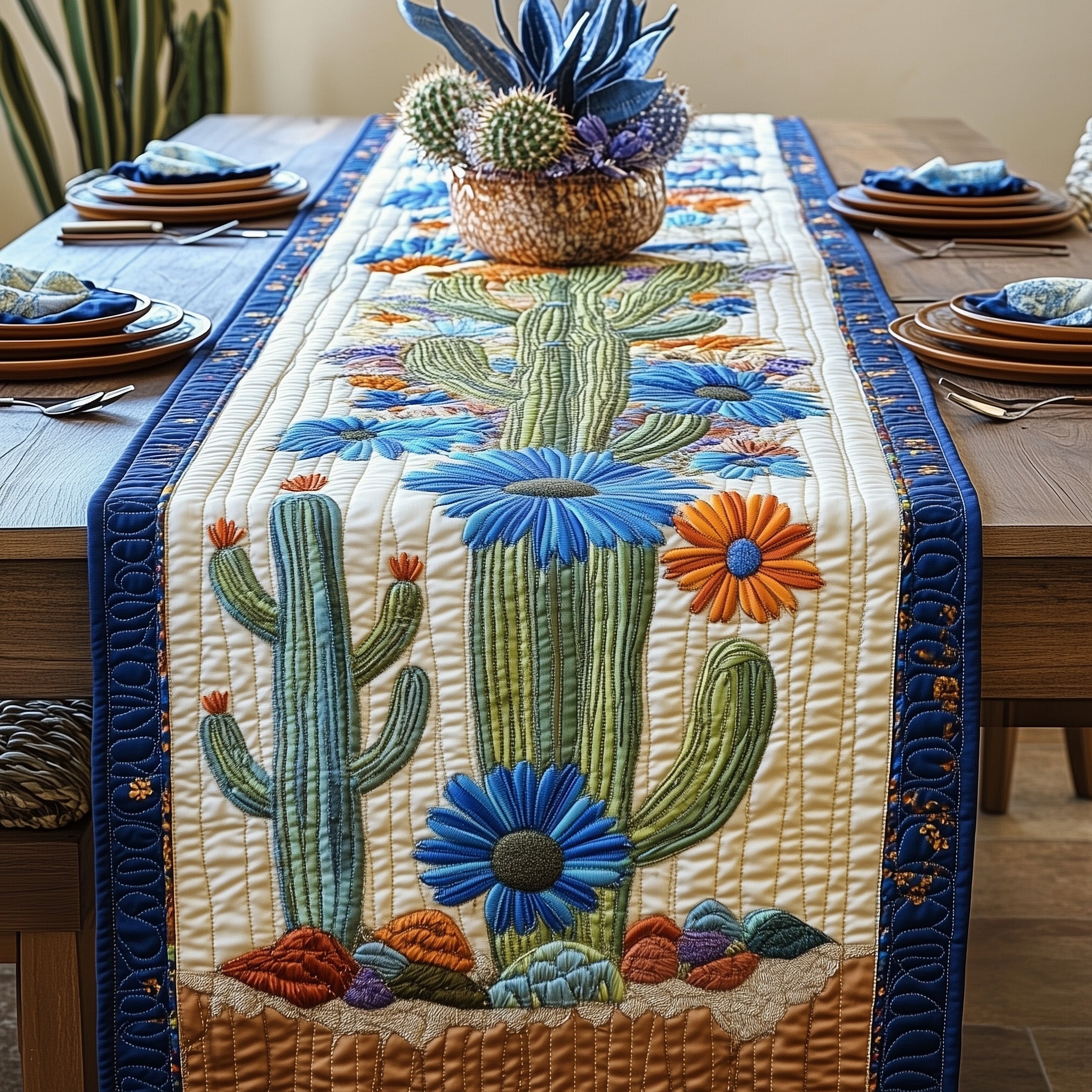 Desert Bloom Quilted Table Runner GFTOMA1076