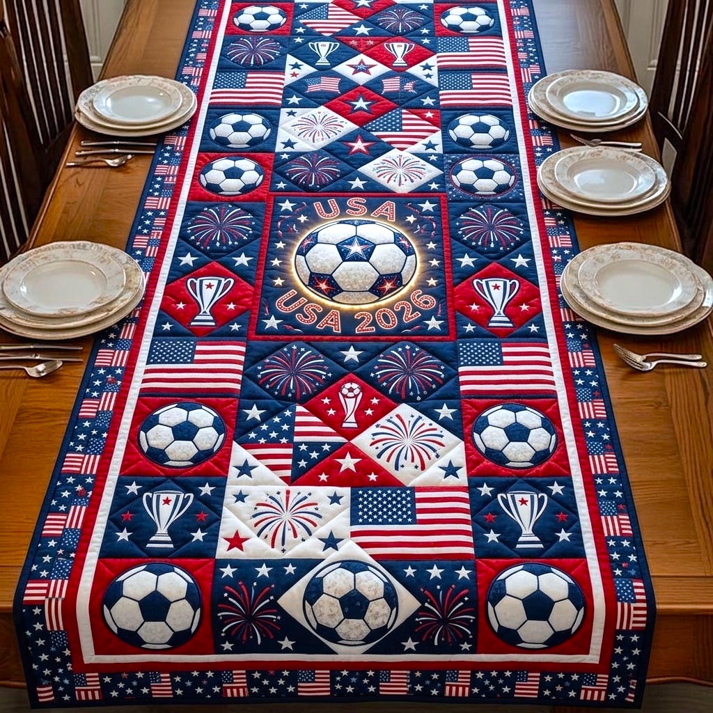 Global Trophy Quilted Table Runner GFTOMA10909