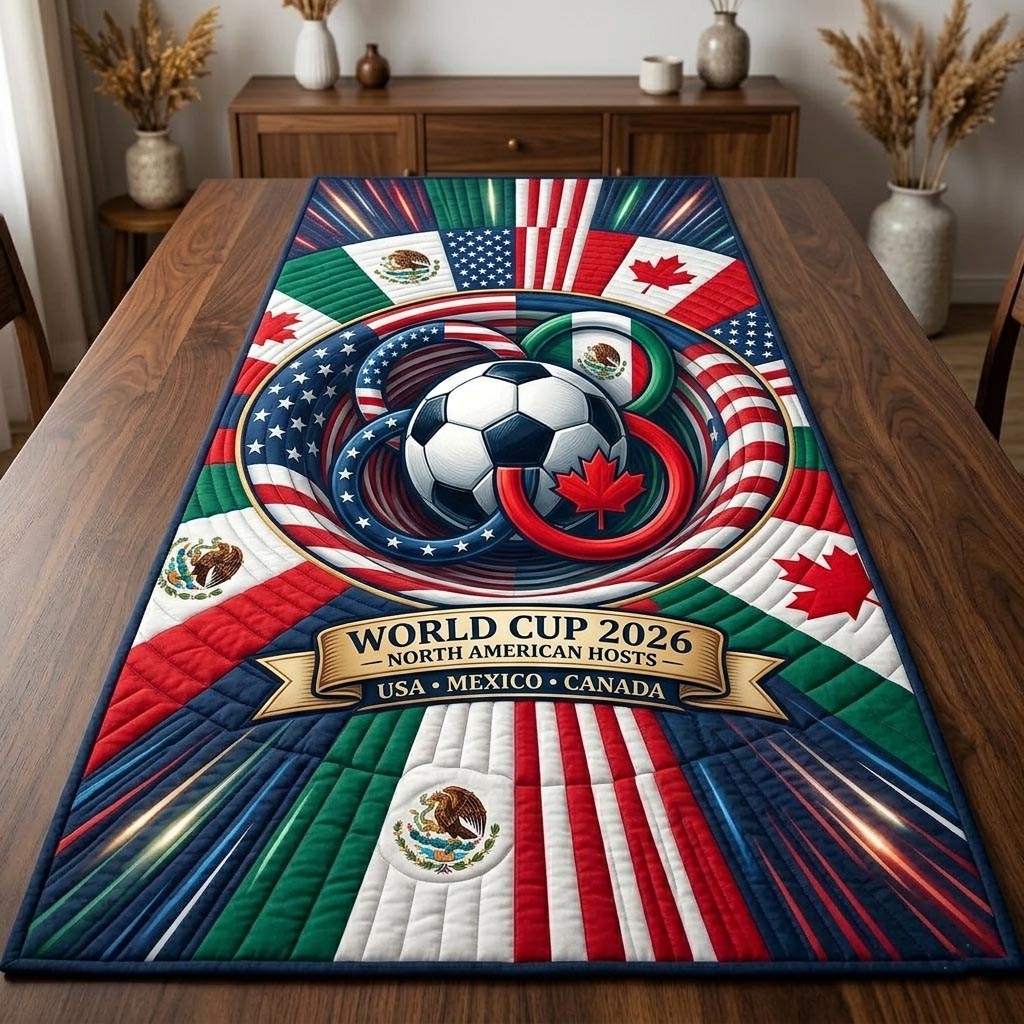 Global Match Quilted Table Runner GFTOMA11032