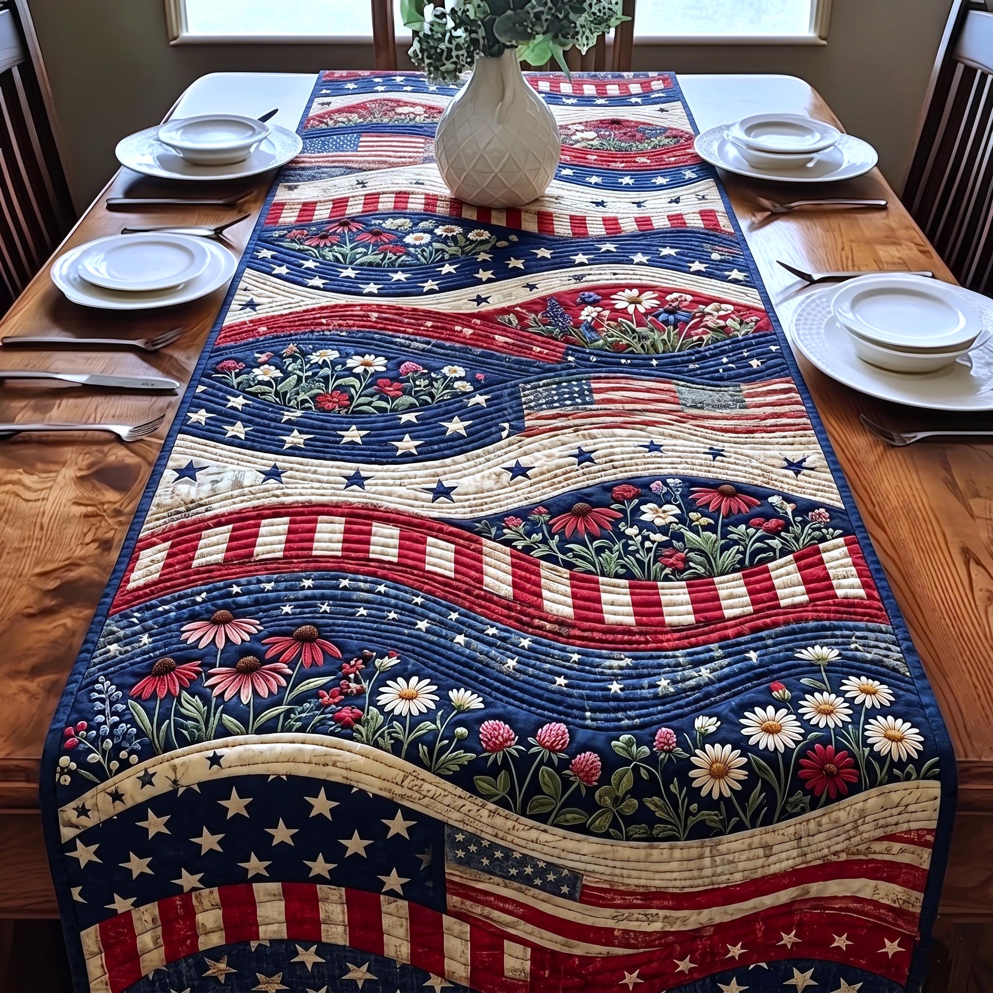 Heritage Floral Quilted Table Runner GFTOMA11152