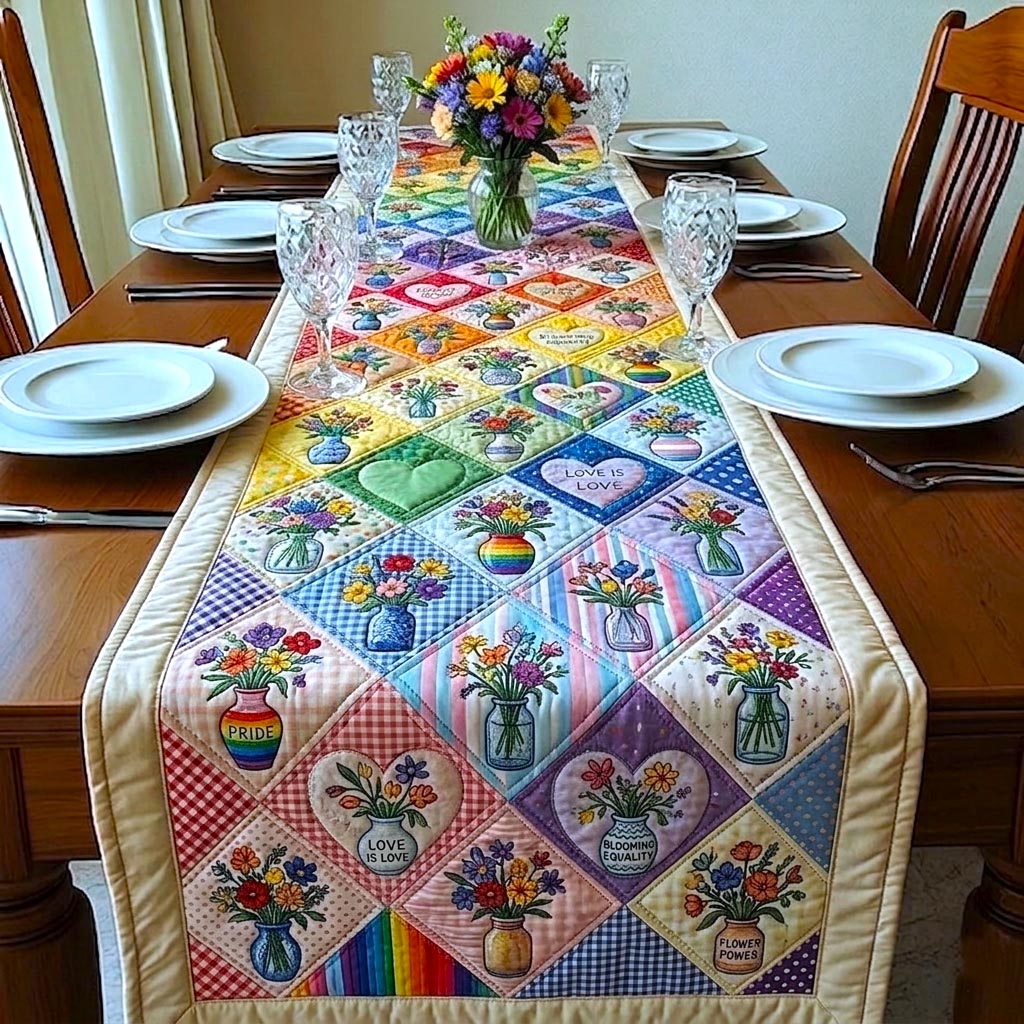 Pride Heart Quilted Table Runner GFTOMA11153