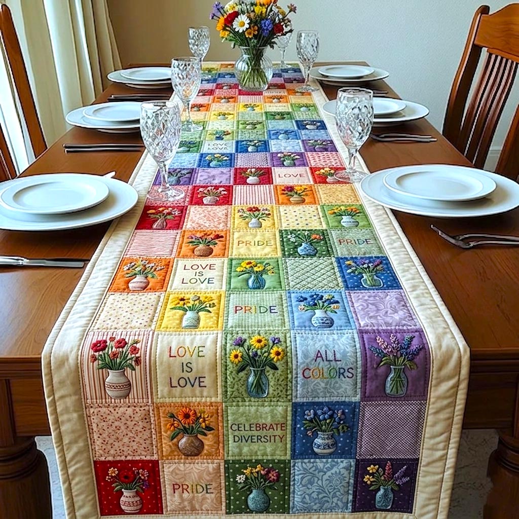 Heart of Pride Quilted Table Runner GFTOMA11156