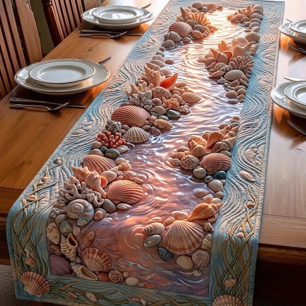 Ocean Treasure Quilted Table Runner GFTOMA11236