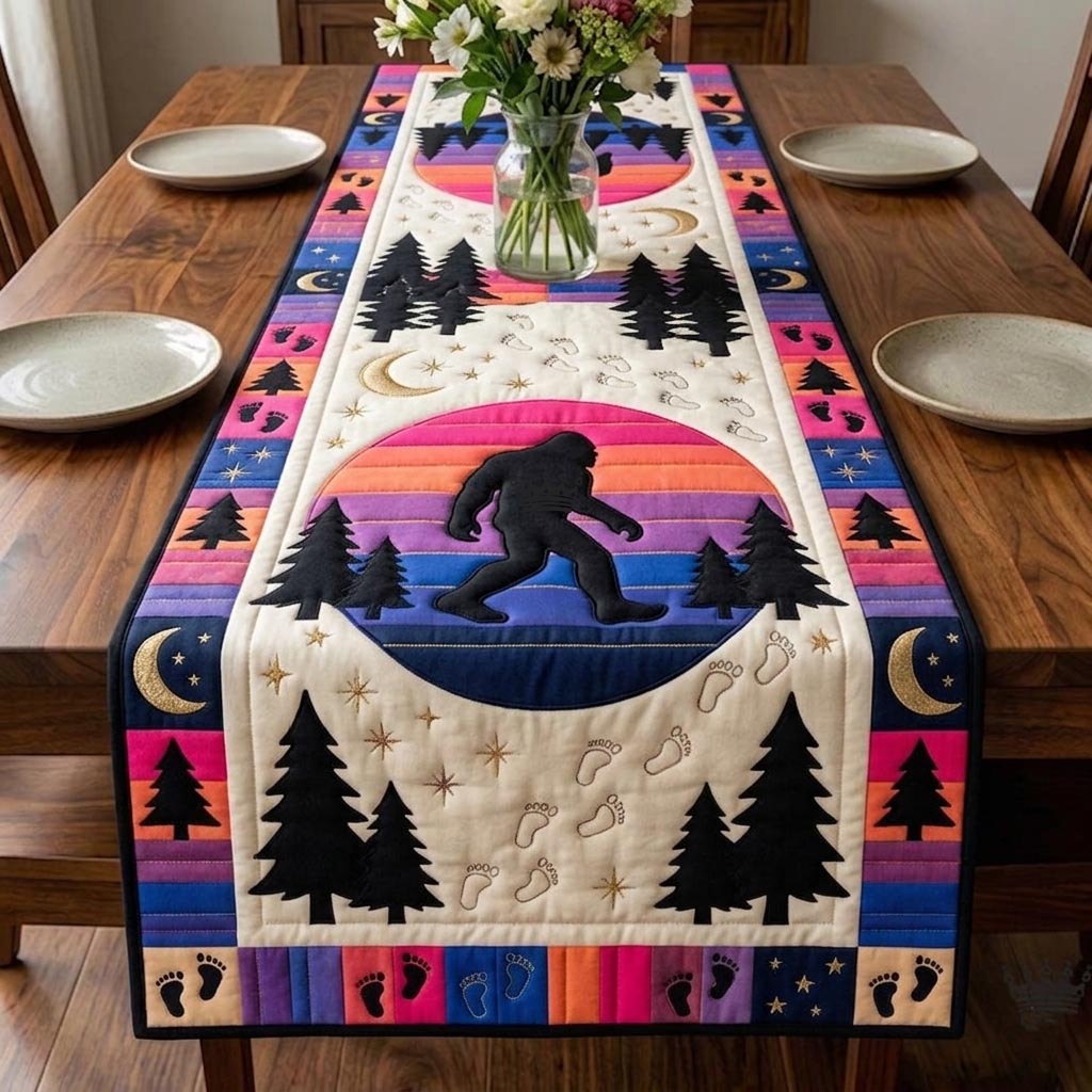 Mystic Sasquatch Quilted Table Runner GFTOMA11282