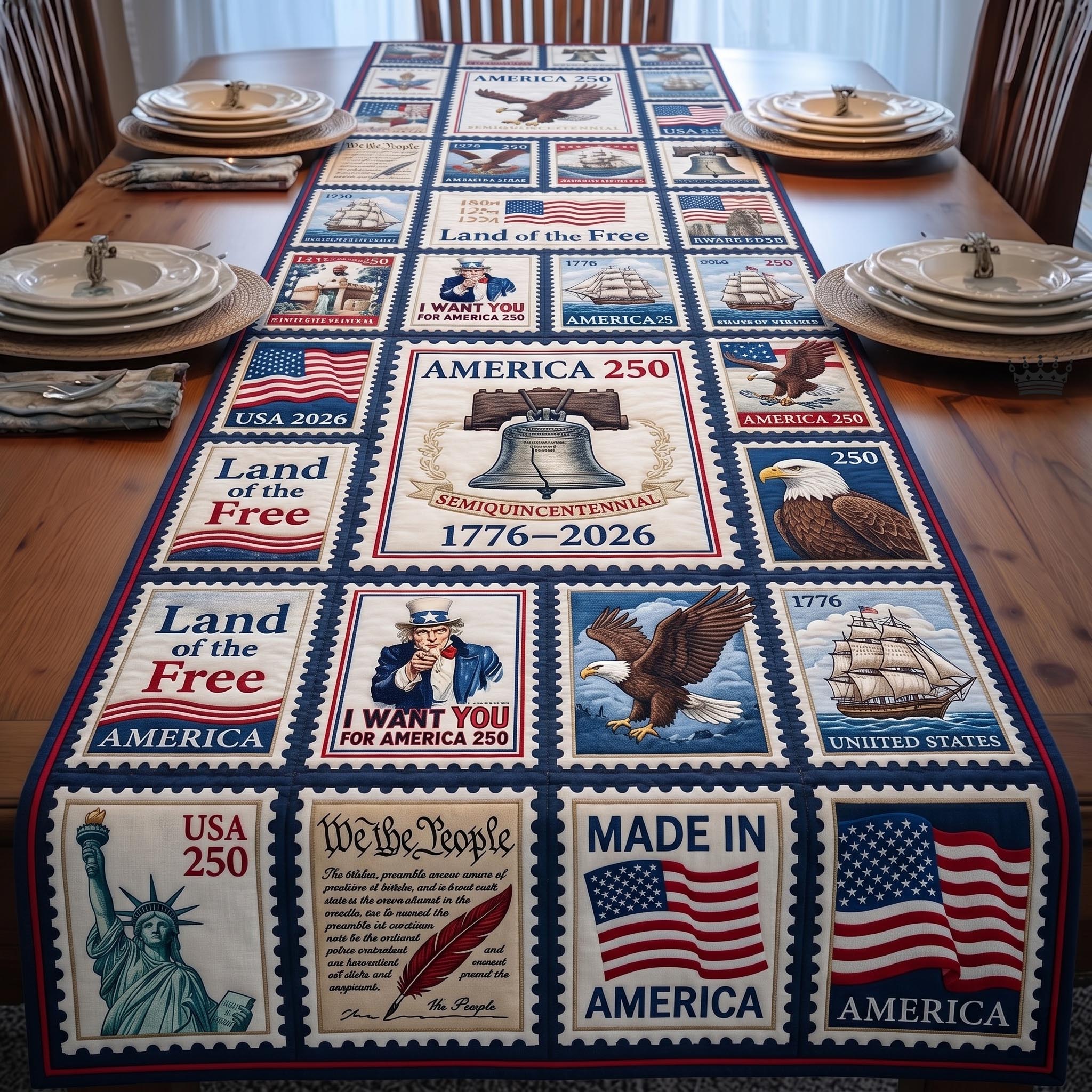 Heritage Patch Quilted Table Runner GFTOMA11289
