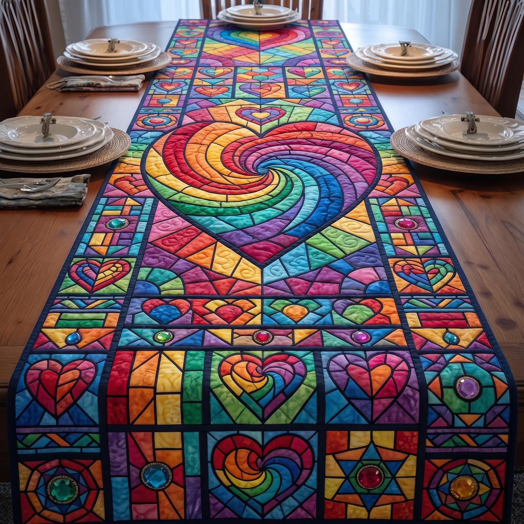 Love is Pride Quilted Table Runner GFTOMA11297