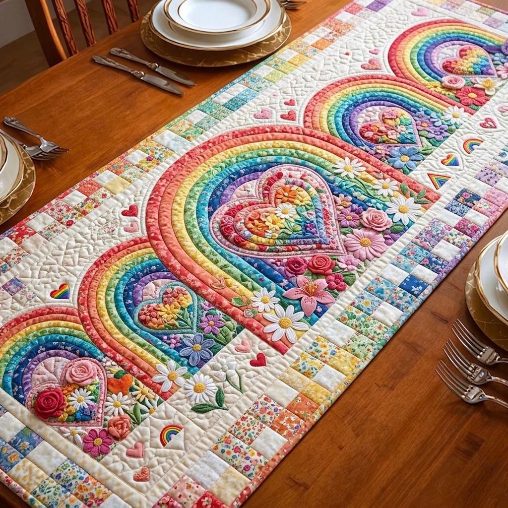 Proud to Love Quilted Table Runner GFTOMA11298