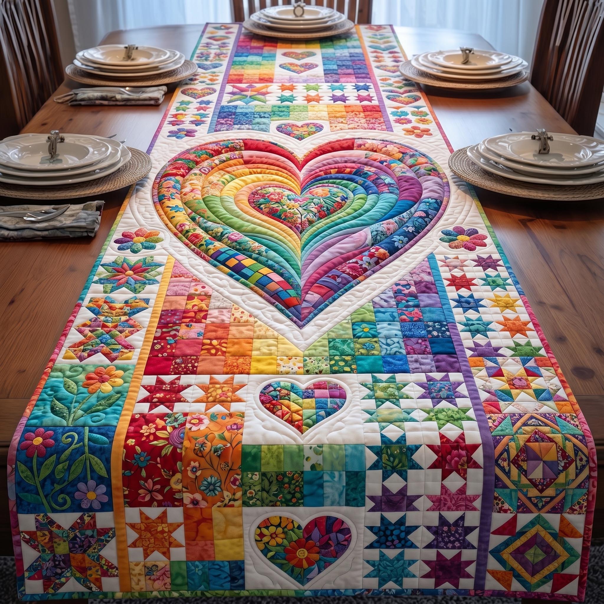 Pride Love Forever Quilted Table Runner GFTOMA11300