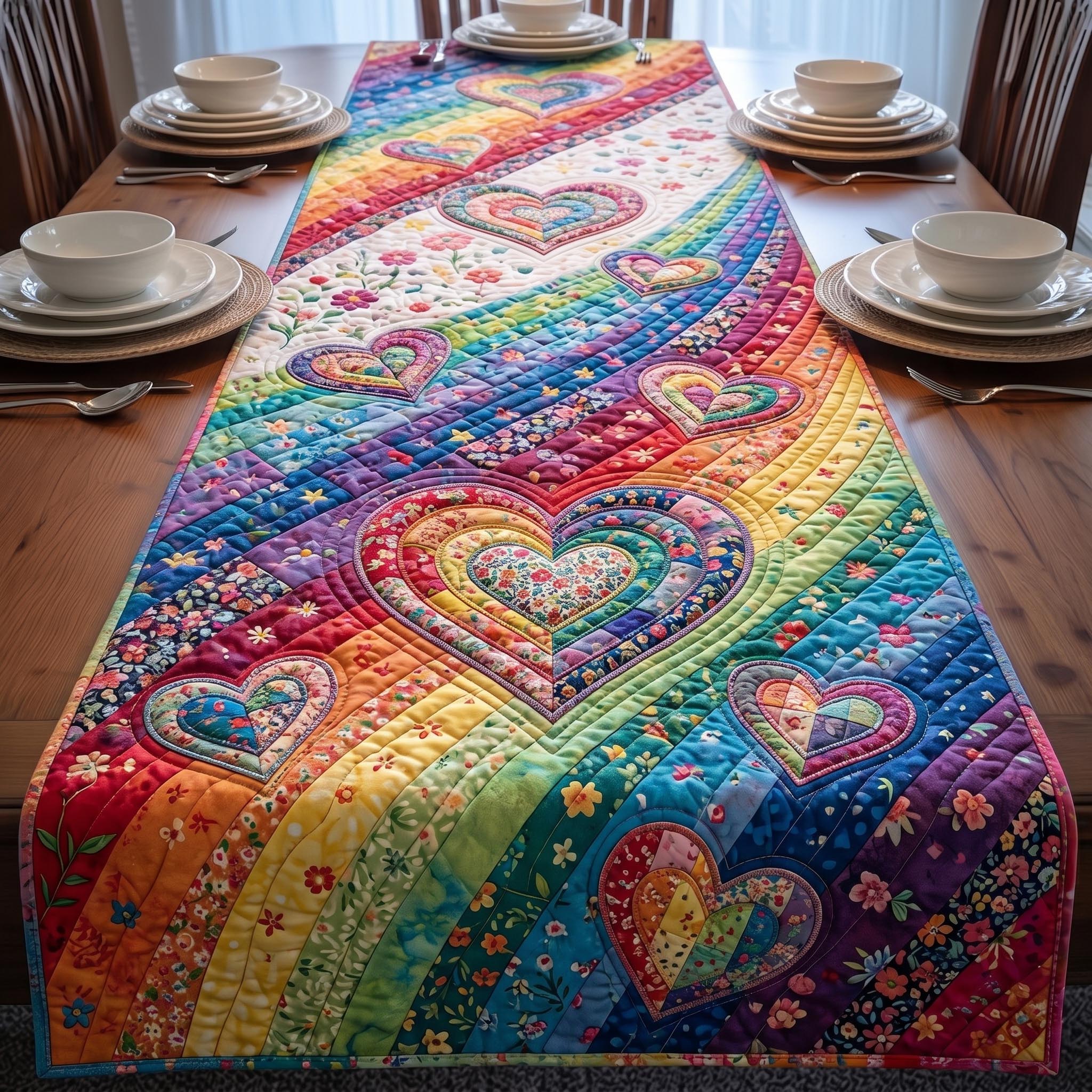 All Love Belongs Quilted Table Runner GFTOMA11301