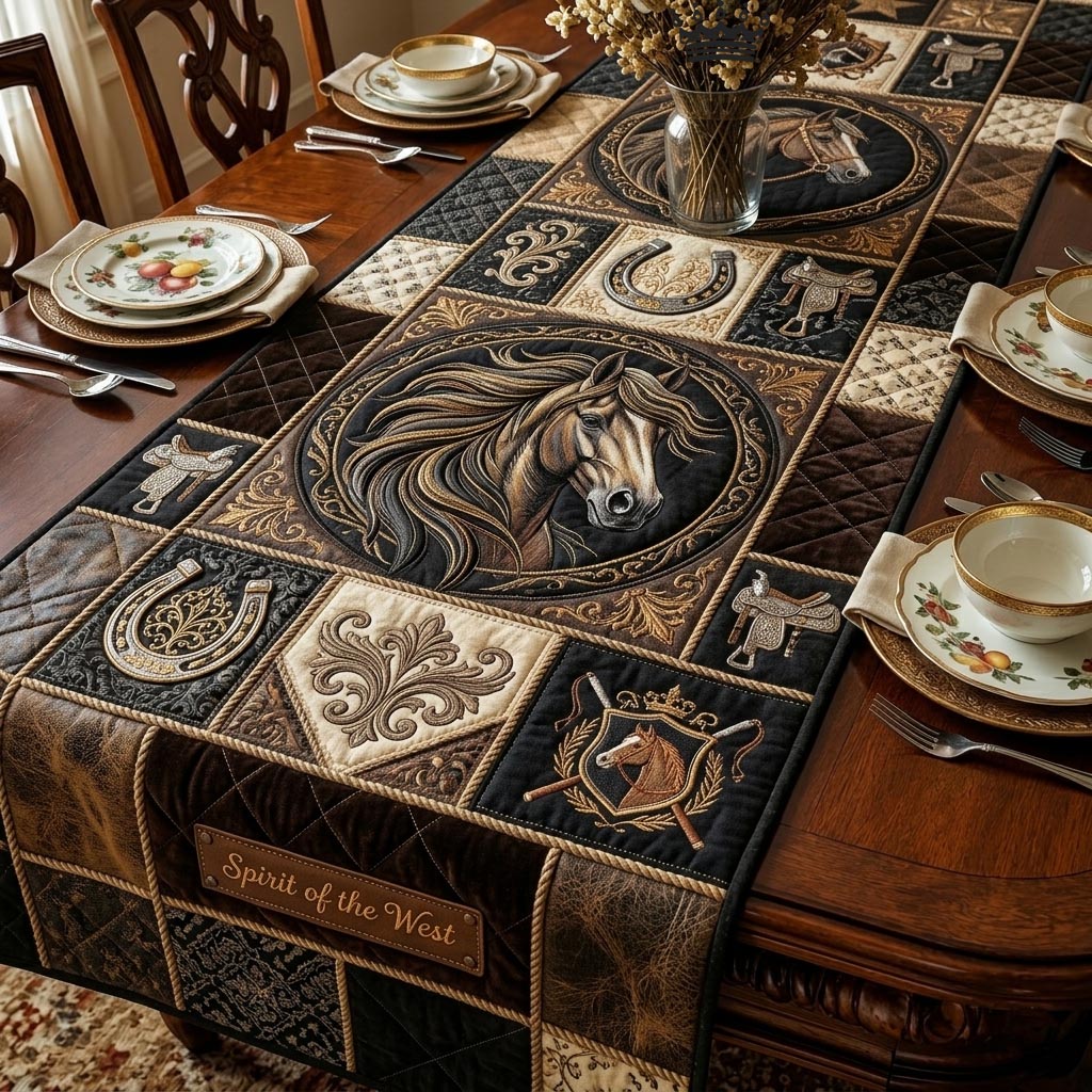 Wild Spirit Quilted Table Runner GFTOMA11421
