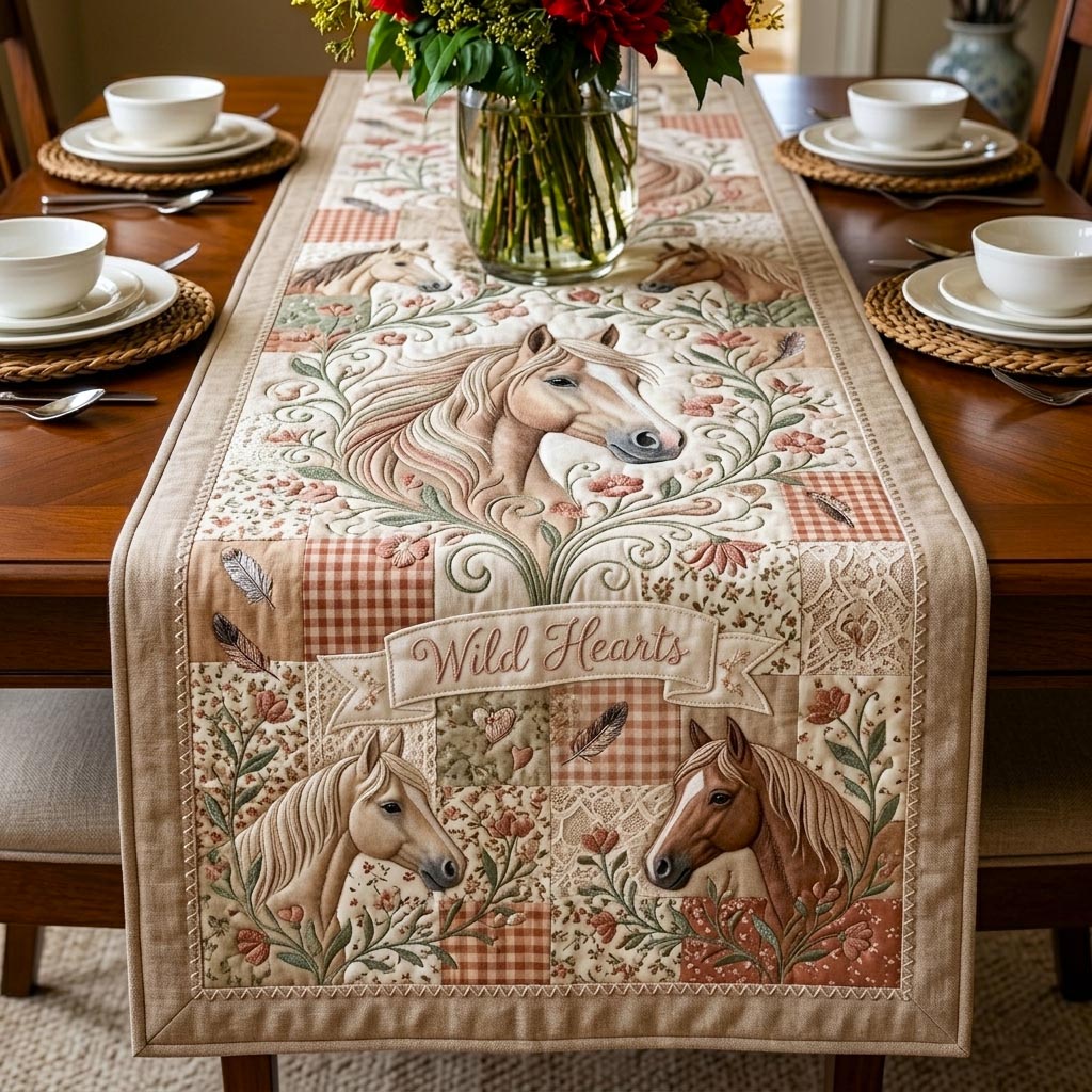 Free Gallop Quilted Table Runner GFTOMA11423