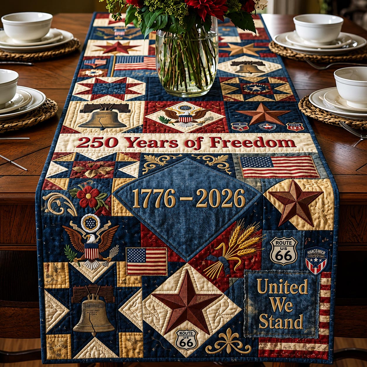 Patriot Threads Quilted Table Runner GFTOMA11430