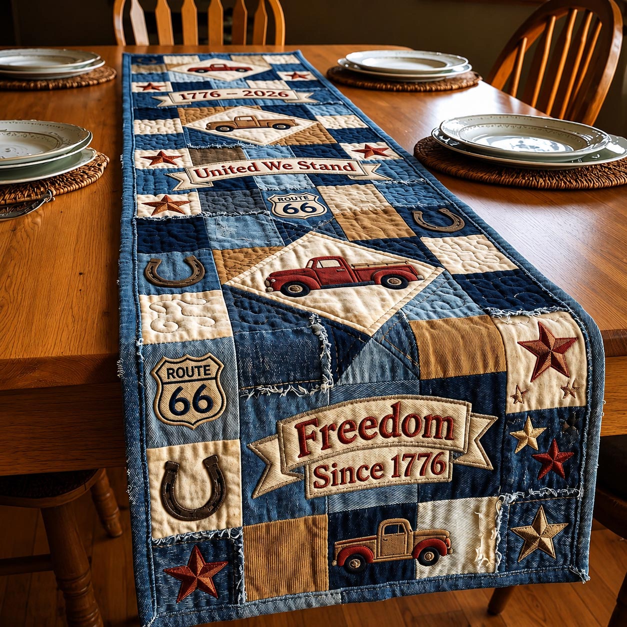 Legacy Stars Quilted Table Runner GFTOMA11432