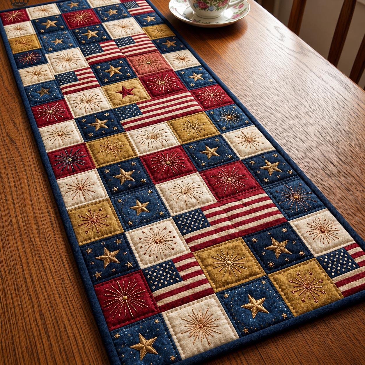 Heritage Patch Quilted Table Runner GFTOMA11494