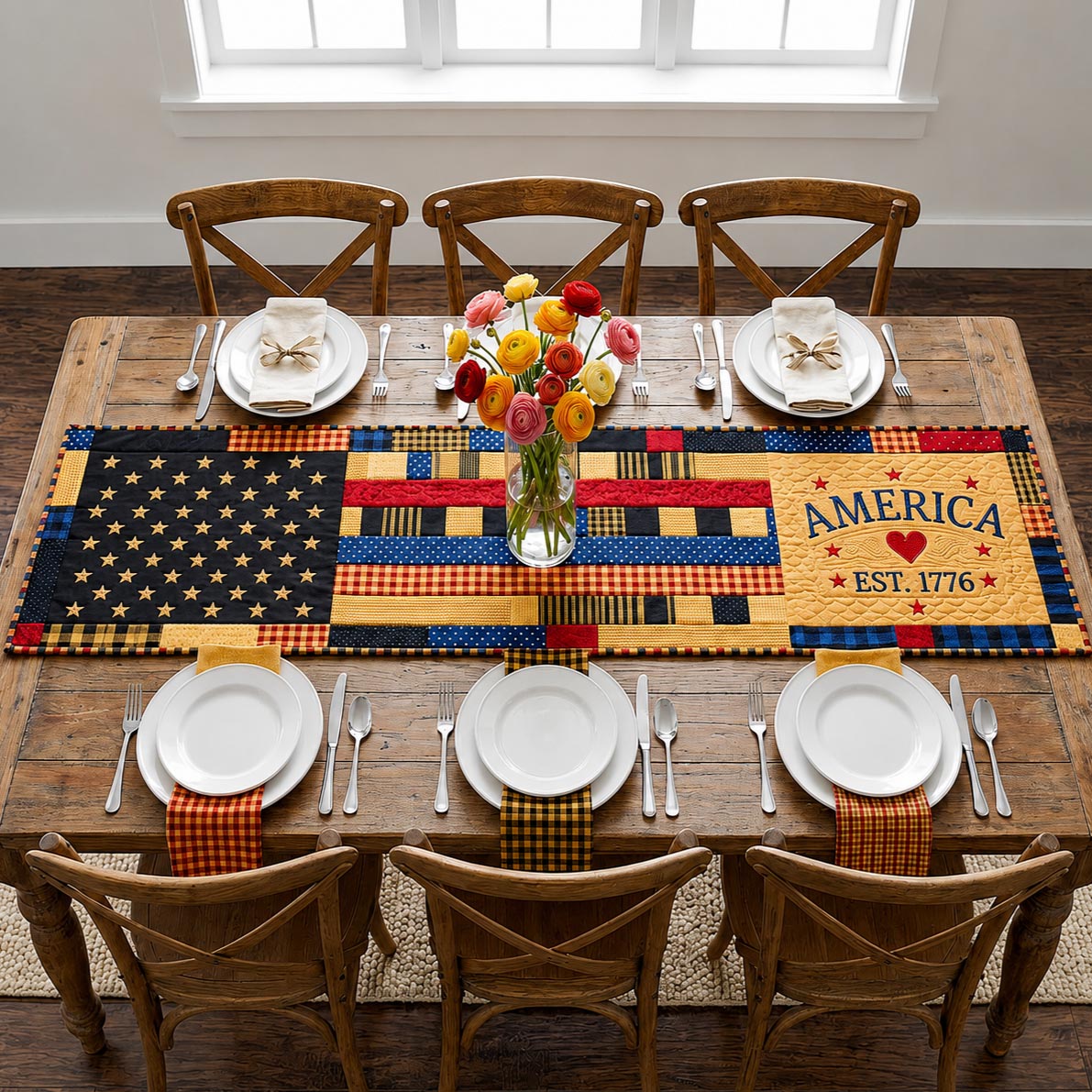 Heritage Patch Quilted Table Runner GFTOMA11498