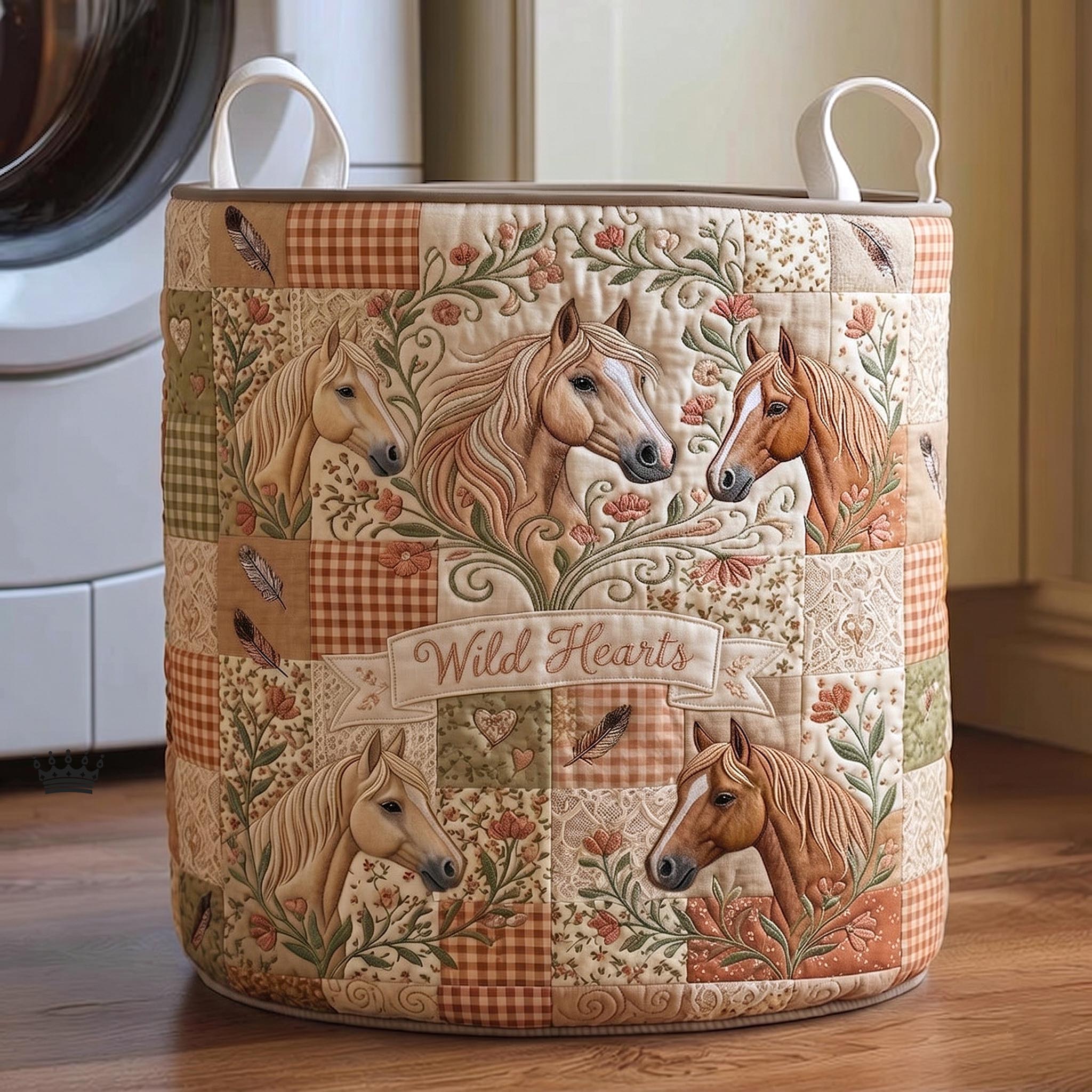 Free Gallop Quilted Laundry Basket GFTOMA11566C1