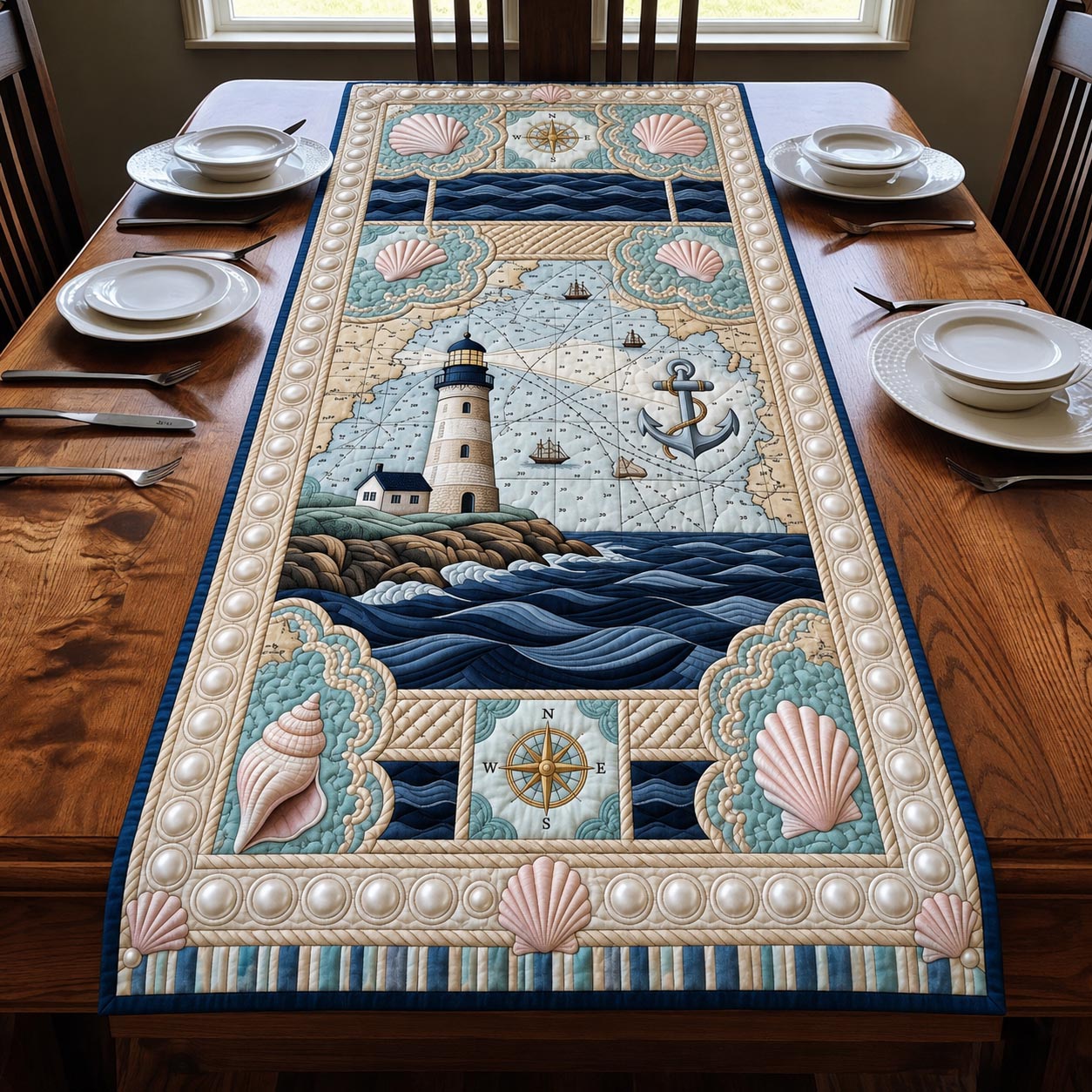 Sea Escape Quilted Table Runner GFTOMA11419 C3