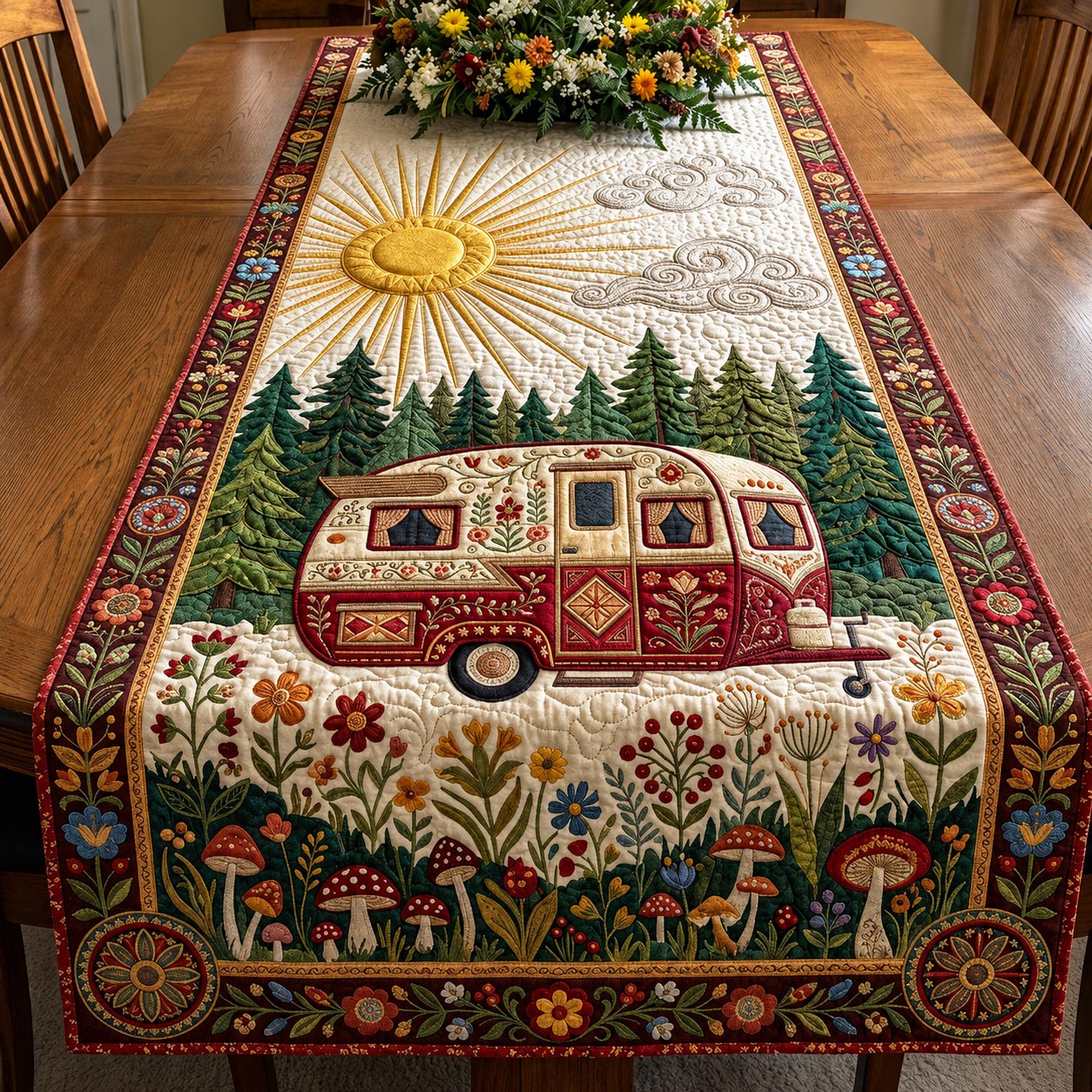 Camp Wander Quilted Table Runner GFTOMA11795