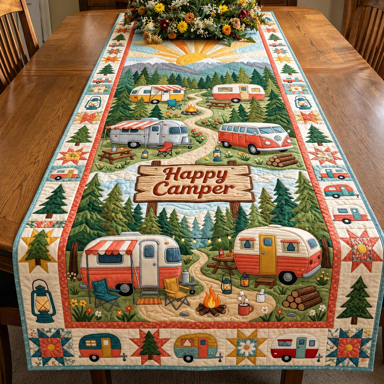 Wilderness Roam Quilted Table Runner GFTOMA11798